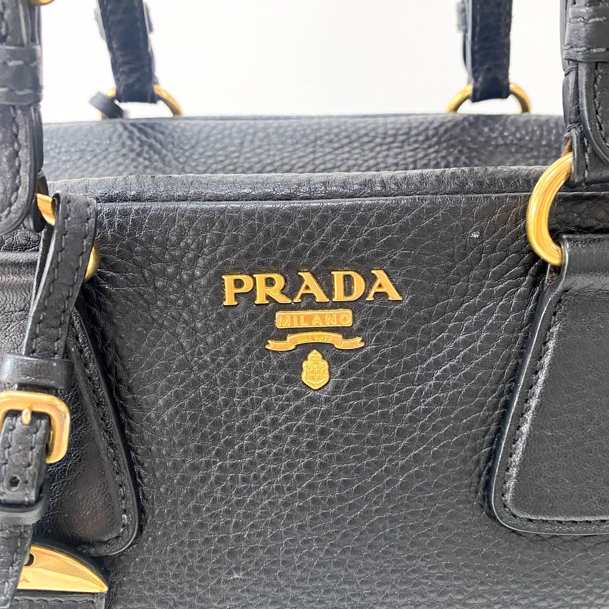 PRADA Vintage Leather Black Handbag, in , Sold by HIVE PRELOVED - Shoulder Bags, ,