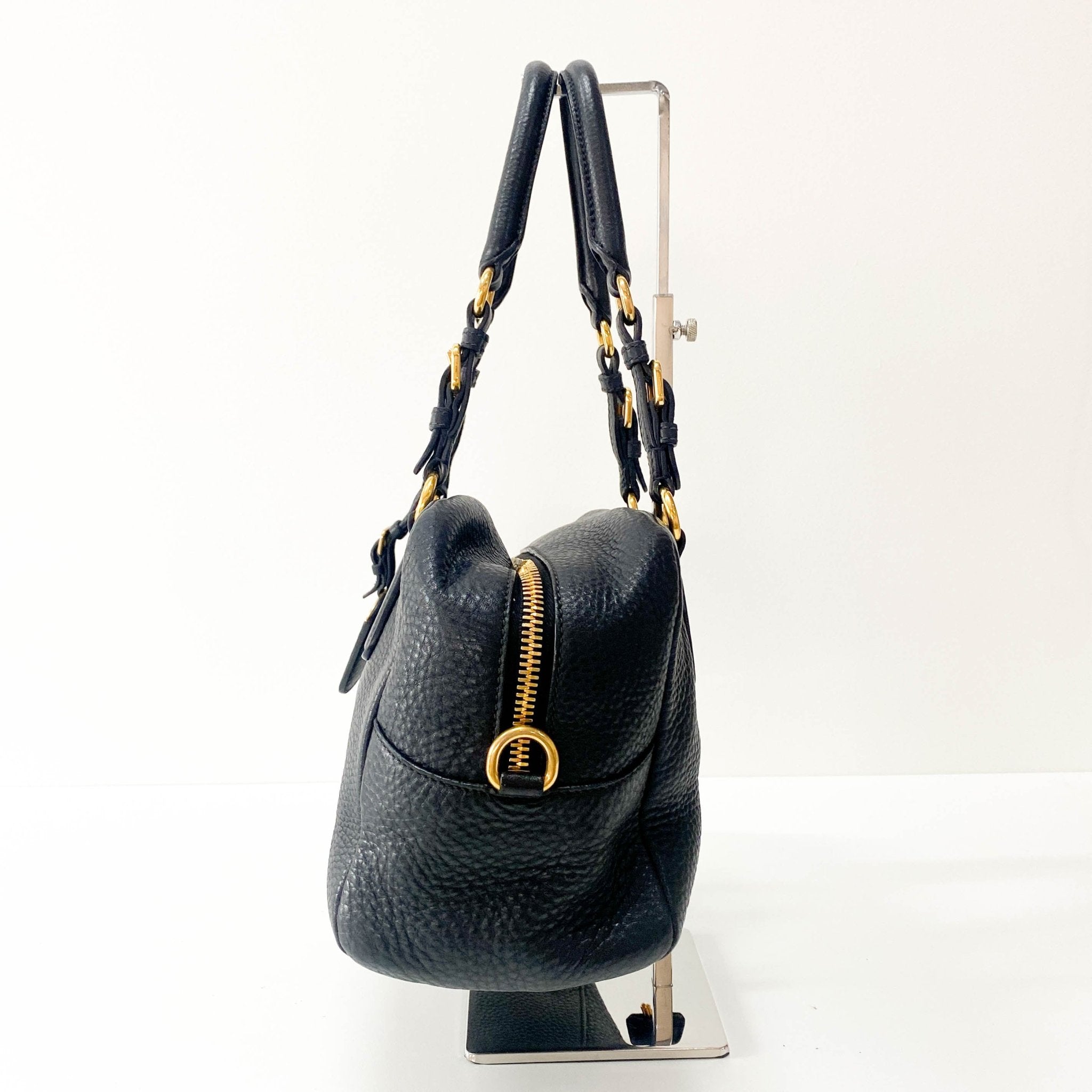 PRADA Vintage Leather Black Handbag, in , Sold by HIVE PRELOVED - Shoulder Bags, ,