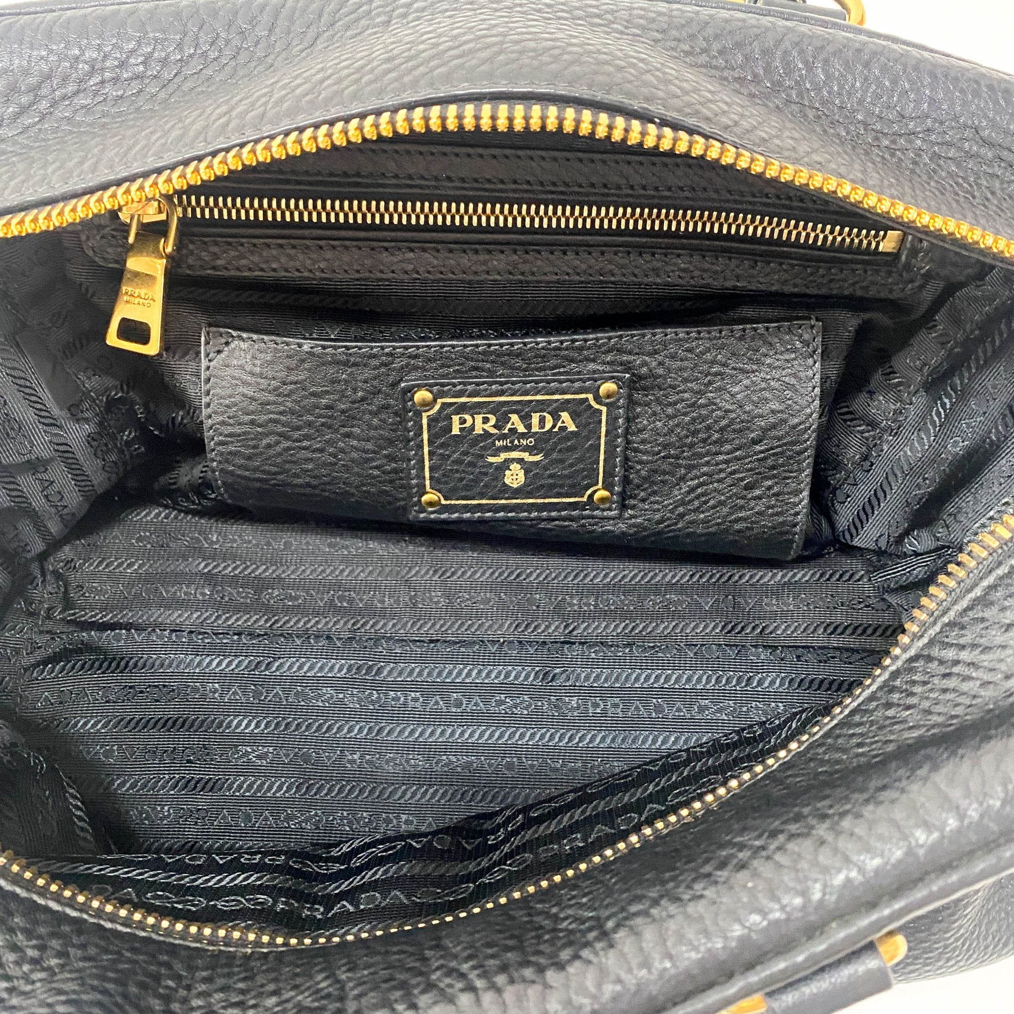 PRADA Vintage Leather Black Handbag, in , Sold by HIVE PRELOVED - Shoulder Bags, ,