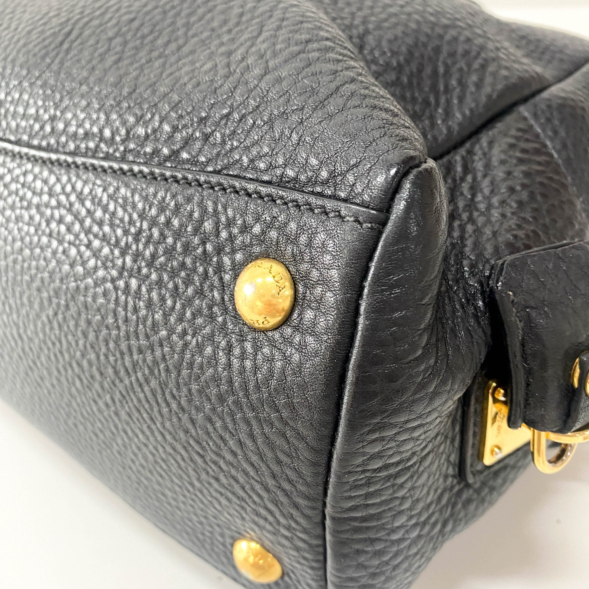 PRADA Vintage Leather Black Handbag, in , Sold by HIVE PRELOVED - Shoulder Bags, ,