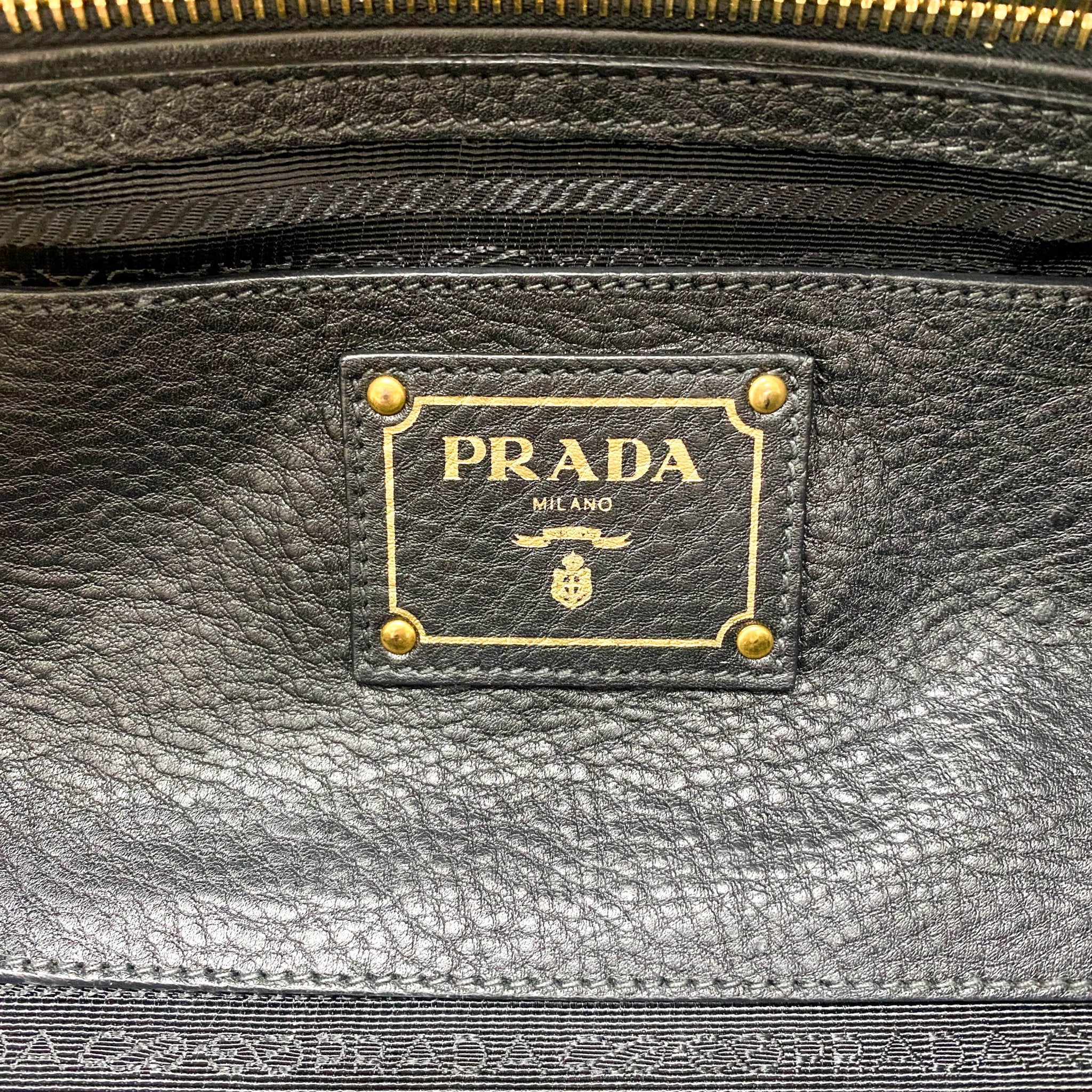 PRADA Vintage Leather Black Handbag, in , Sold by HIVE PRELOVED - Shoulder Bags, ,