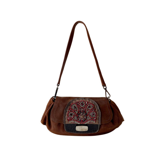 PRADA Vintage Leather Brown Shoulder Bag, in , Sold by HIVE PRELOVED - Shoulder Bags, ,