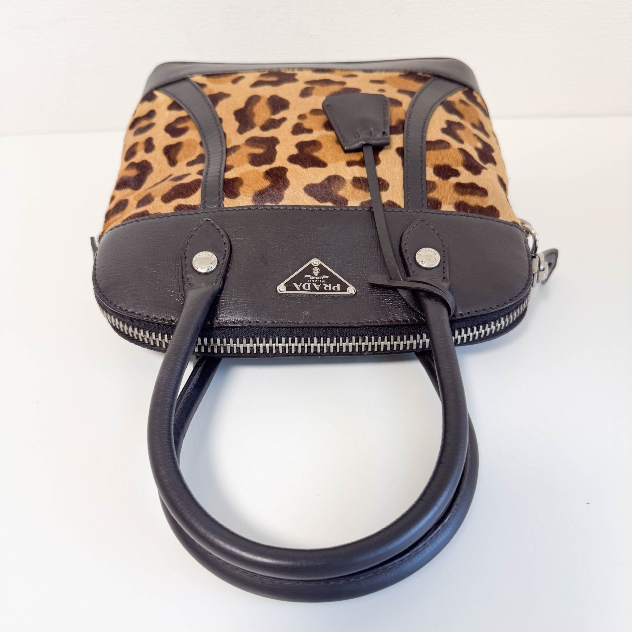 PRADA Vintage Leopard Pony Hair Hand Bag, in , Sold by HIVE PRELOVED - Handle Bags, ,