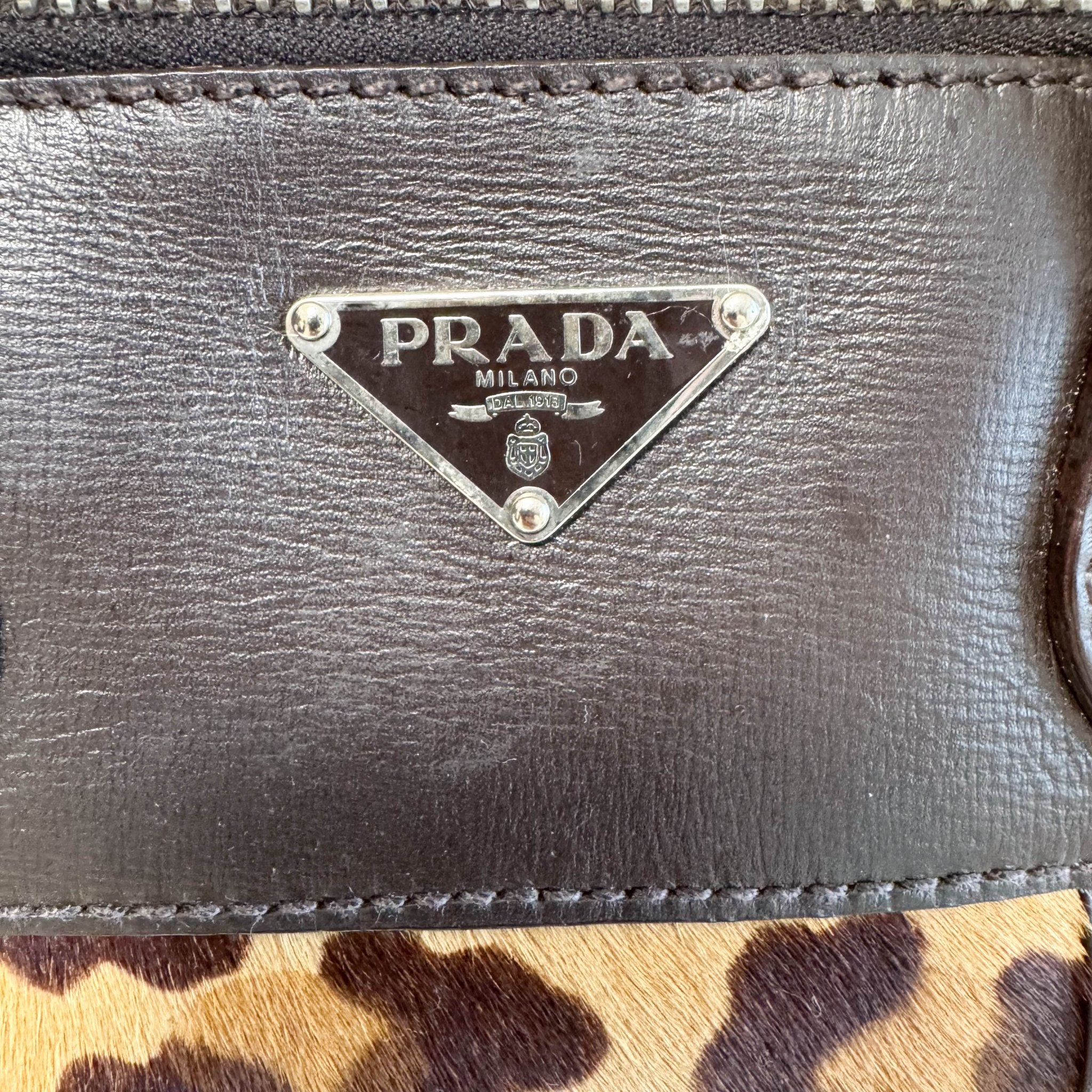 PRADA Vintage Leopard Pony Hair Hand Bag, in , Sold by HIVE PRELOVED - Handle Bags, ,