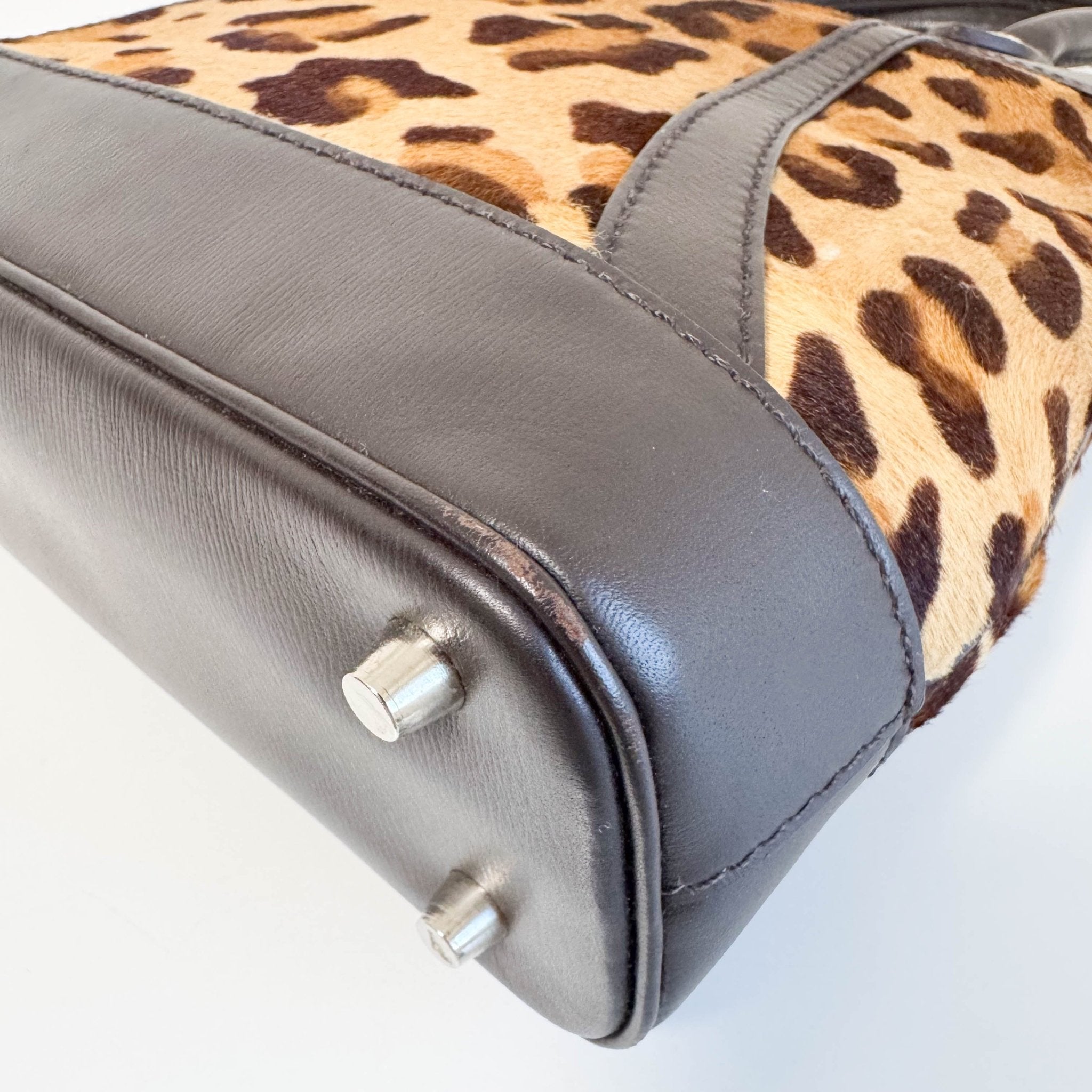 PRADA Vintage Leopard Pony Hair Hand Bag, in , Sold by HIVE PRELOVED - Handle Bags, ,