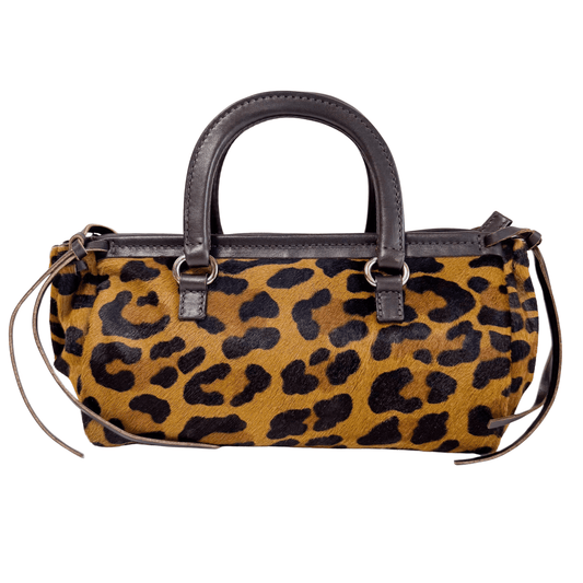 PRADA Vintage Leopard Pony Hair Hand Bag, in , Sold by HIVE PRELOVED - Handle Bags, ,