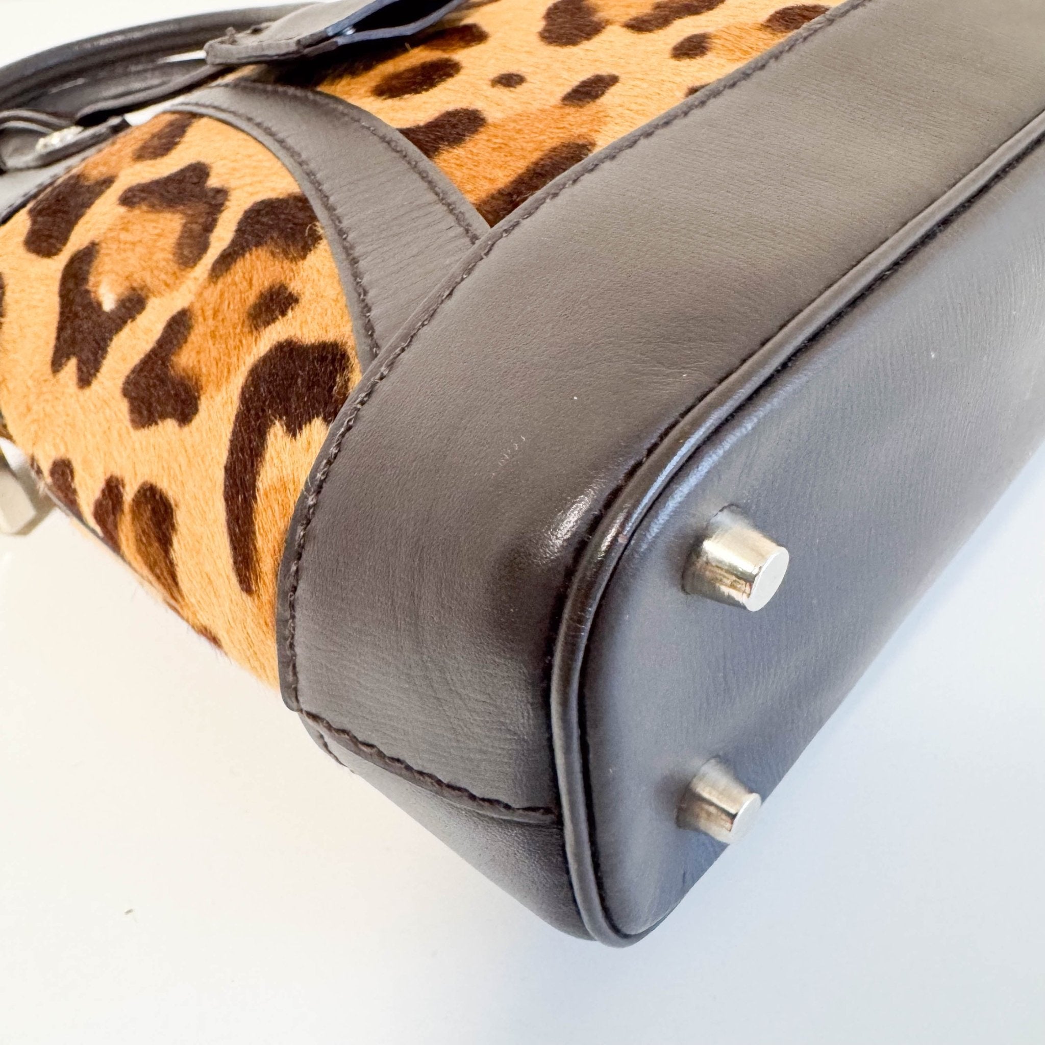 PRADA Vintage Leopard Pony Hair Hand Bag, in , Sold by HIVE PRELOVED - Handle Bags, ,