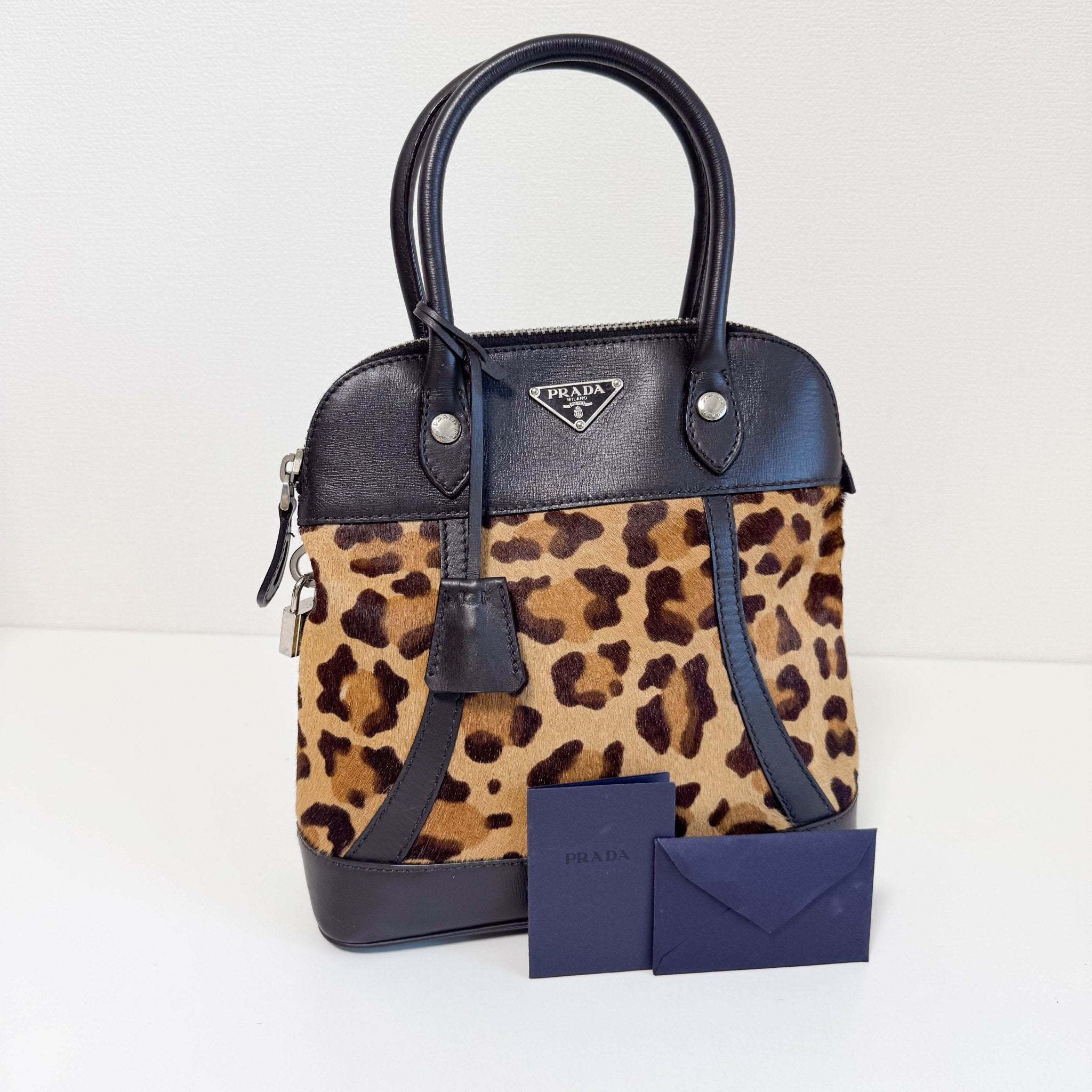 PRADA Vintage Leopard Pony Hair Hand Bag, in , Sold by HIVE PRELOVED - Handle Bags, ,