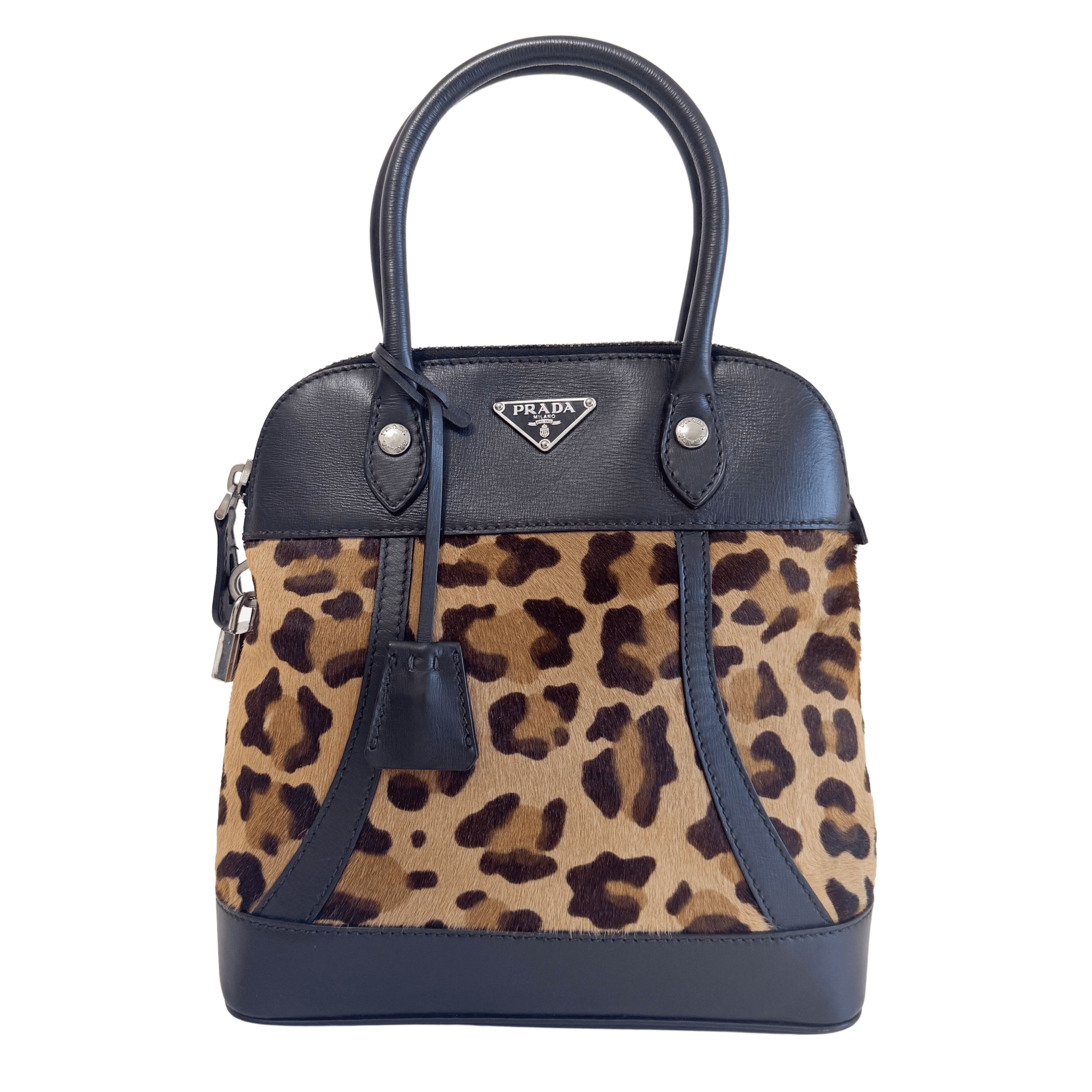PRADA Vintage Leopard Pony Hair Hand Bag, in , Sold by HIVE PRELOVED - Handle Bags, ,