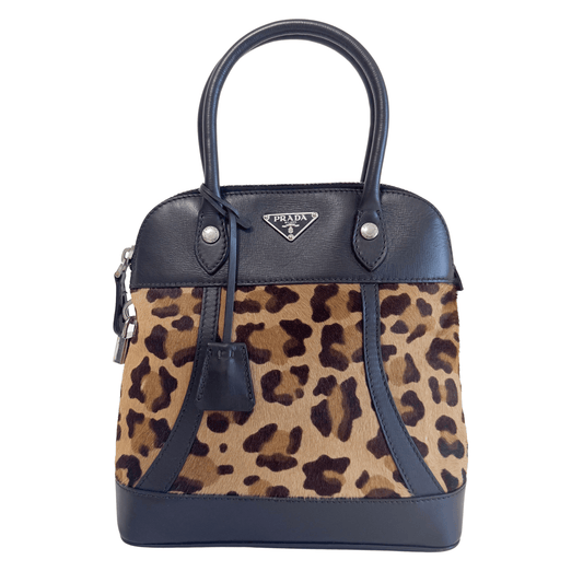 PRADA Vintage Leopard Pony Hair Hand Bag, in , Sold by HIVE PRELOVED - Handle Bags, ,