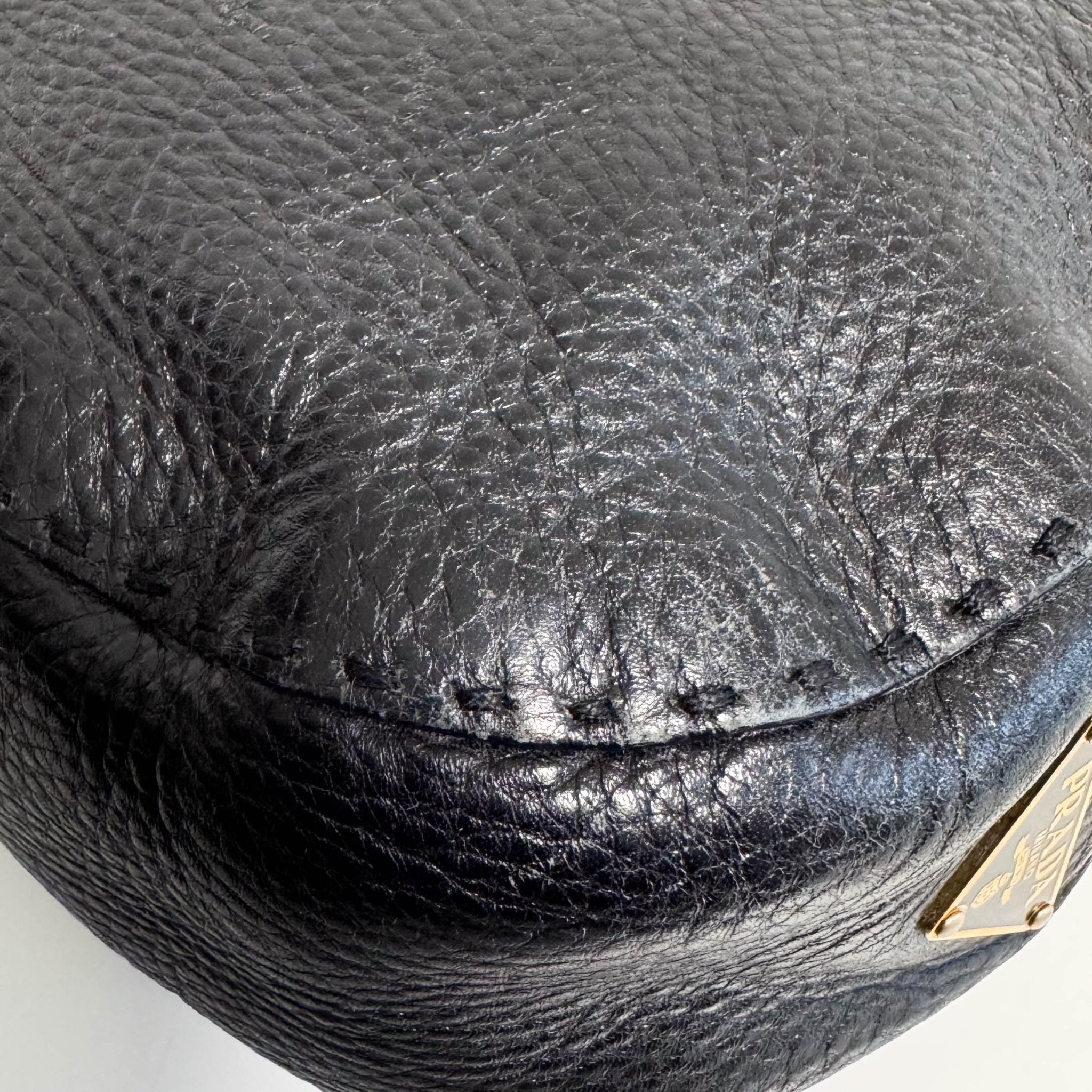 PRADA Vintage Lether Black Shoulder Bag, in , Sold by HIVE PRELOVED - Shoulder Bags, ,