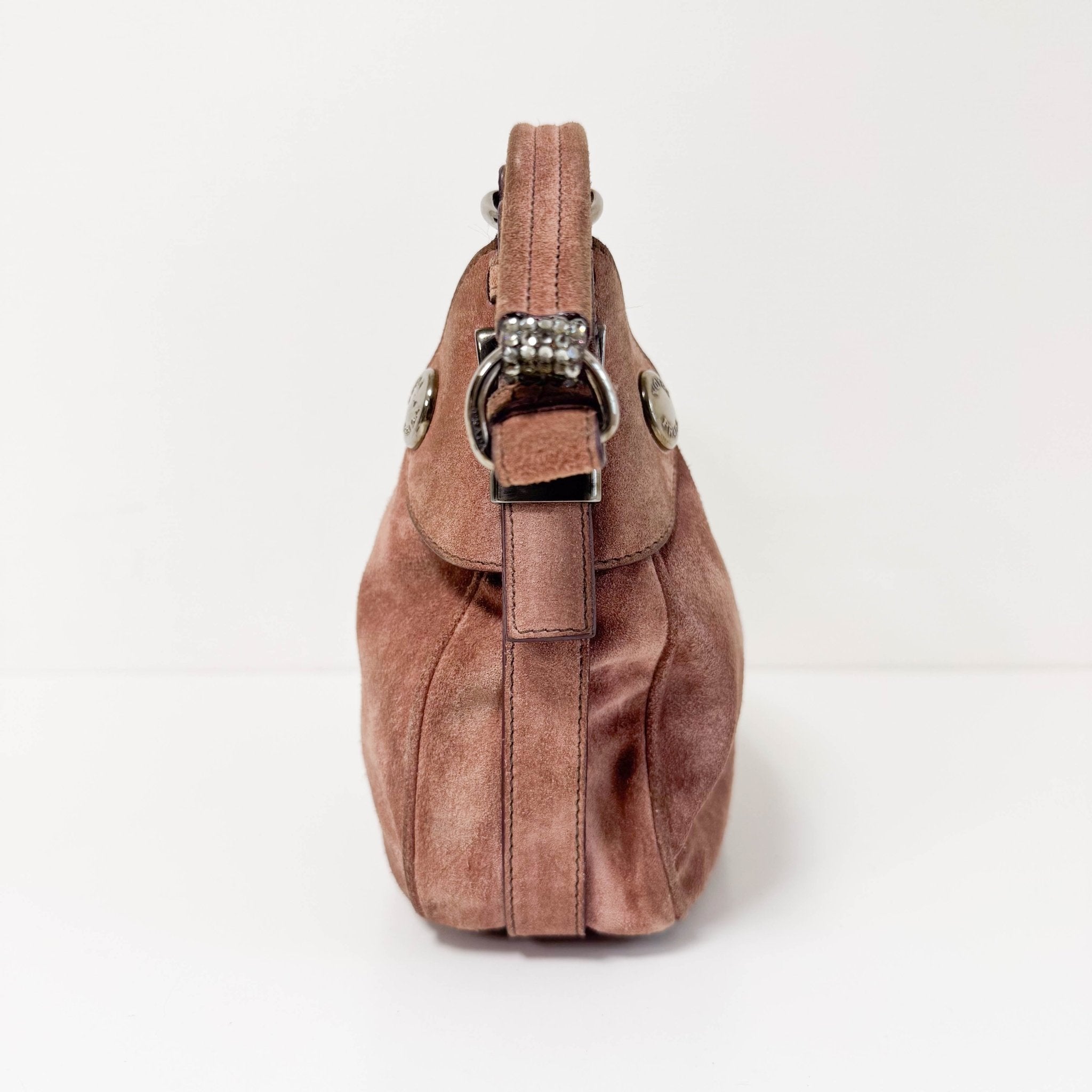 PRADA Vintage Suede Brown Shoulder Bag, in , Sold by HIVE PRELOVED - Shoulder Bags, ,