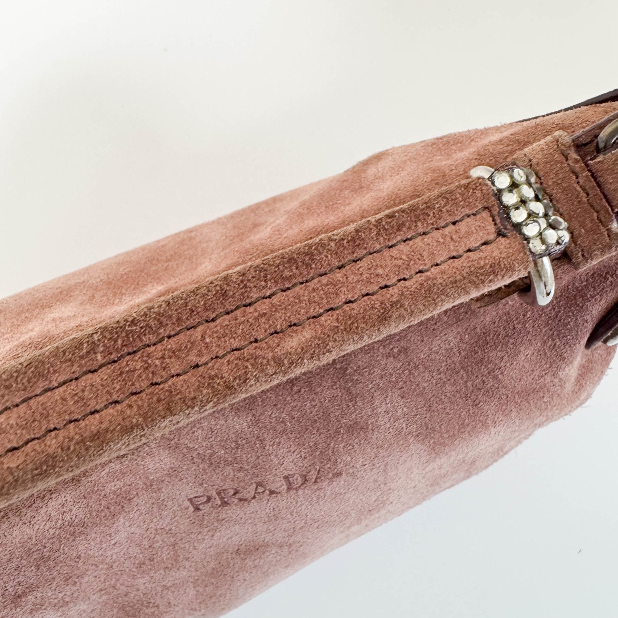 PRADA Vintage Suede Brown Shoulder Bag, in , Sold by HIVE PRELOVED - Shoulder Bags, ,