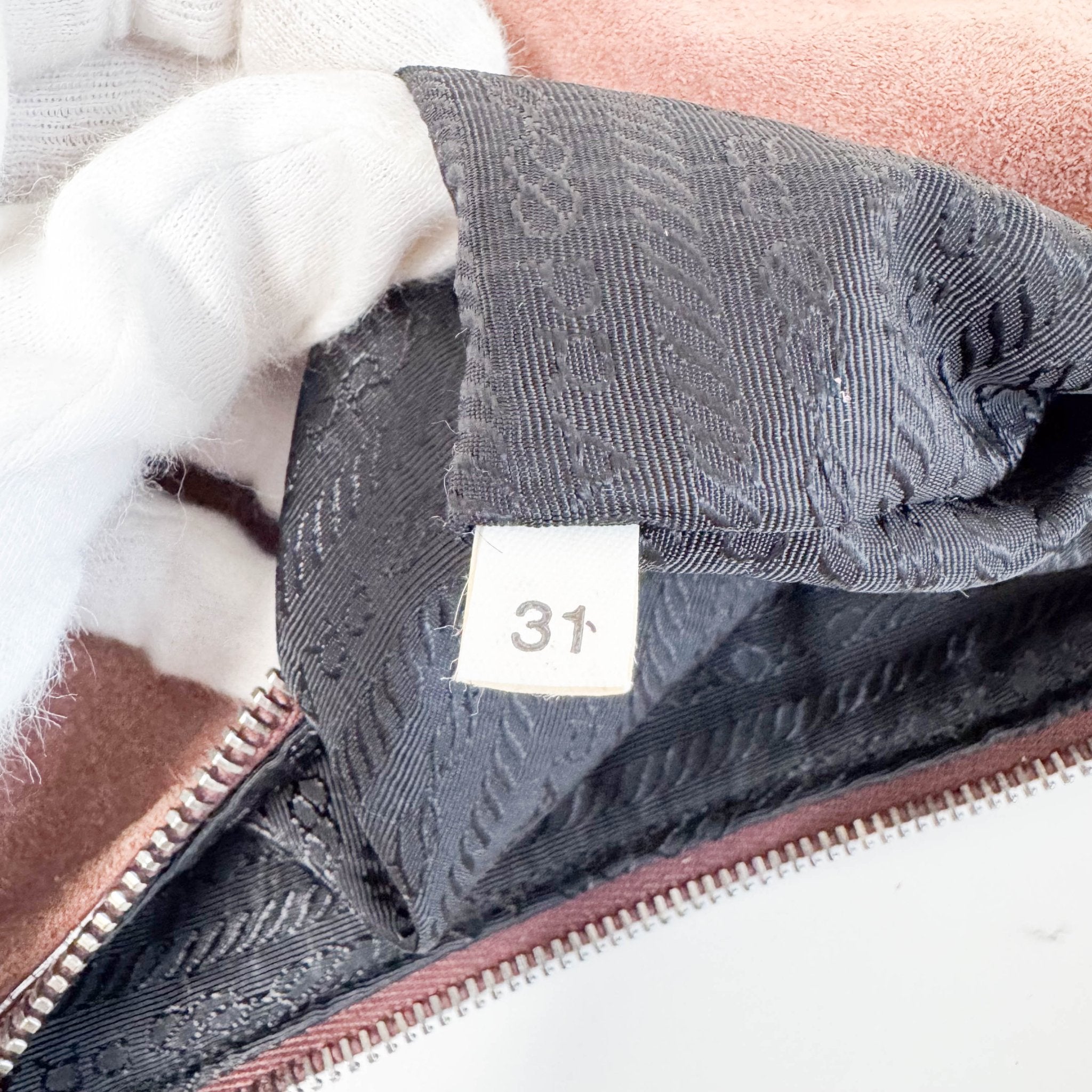 PRADA Vintage Suede Brown Shoulder Bag, in , Sold by HIVE PRELOVED - Shoulder Bags, ,