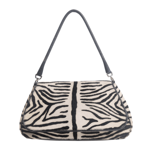 PRADA Vintage Zebra Design Pony Hair Shoulder Bag, in , Sold by HIVE PRELOVED - Shoulder Bags, ,