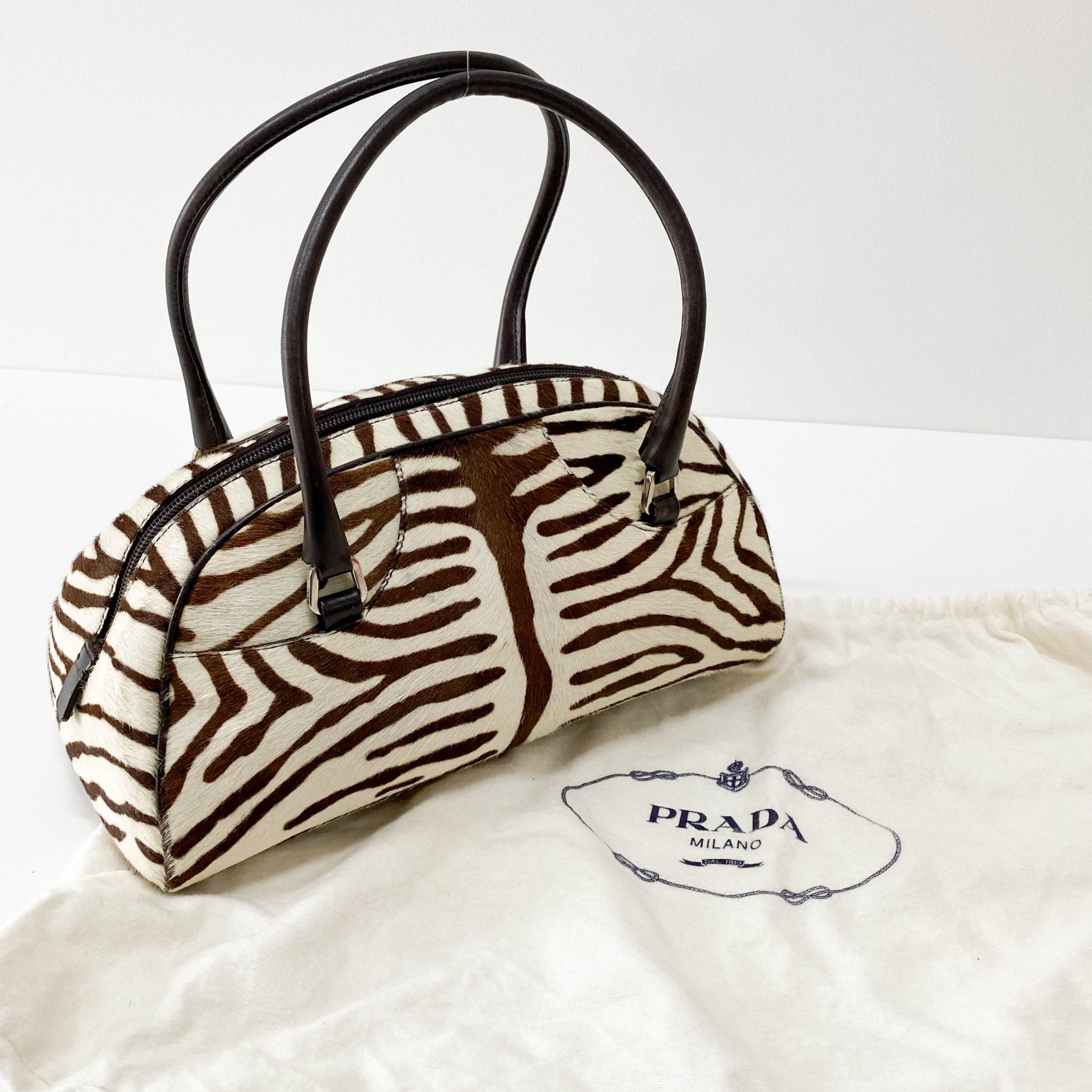 PRADA Vintage Zebra Pony Hair Hand Bag, in , Sold by HIVE PRELOVED - Shoulder Bags, ,