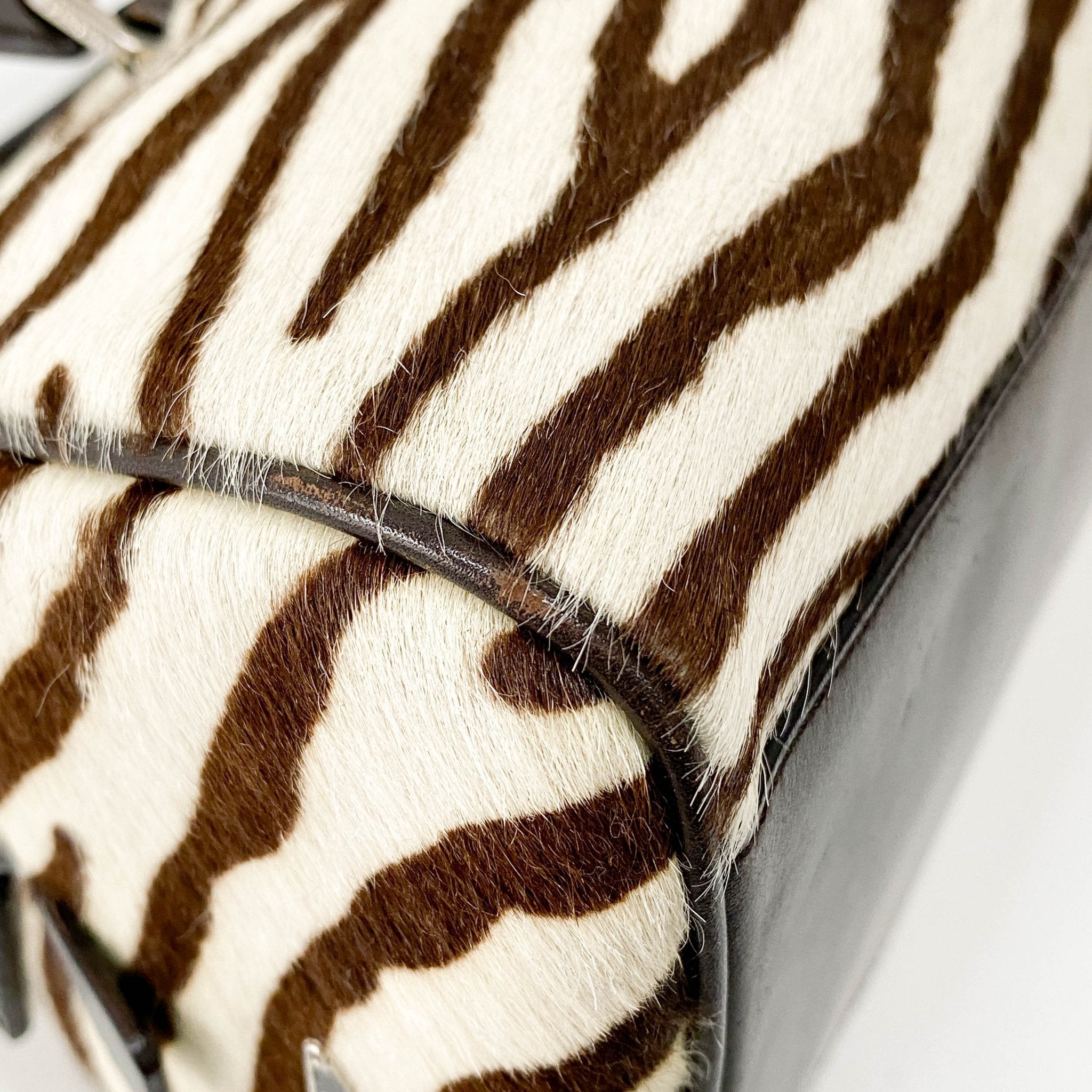PRADA Vintage Zebra Pony Hair Hand Bag, in , Sold by HIVE PRELOVED - Shoulder Bags, ,