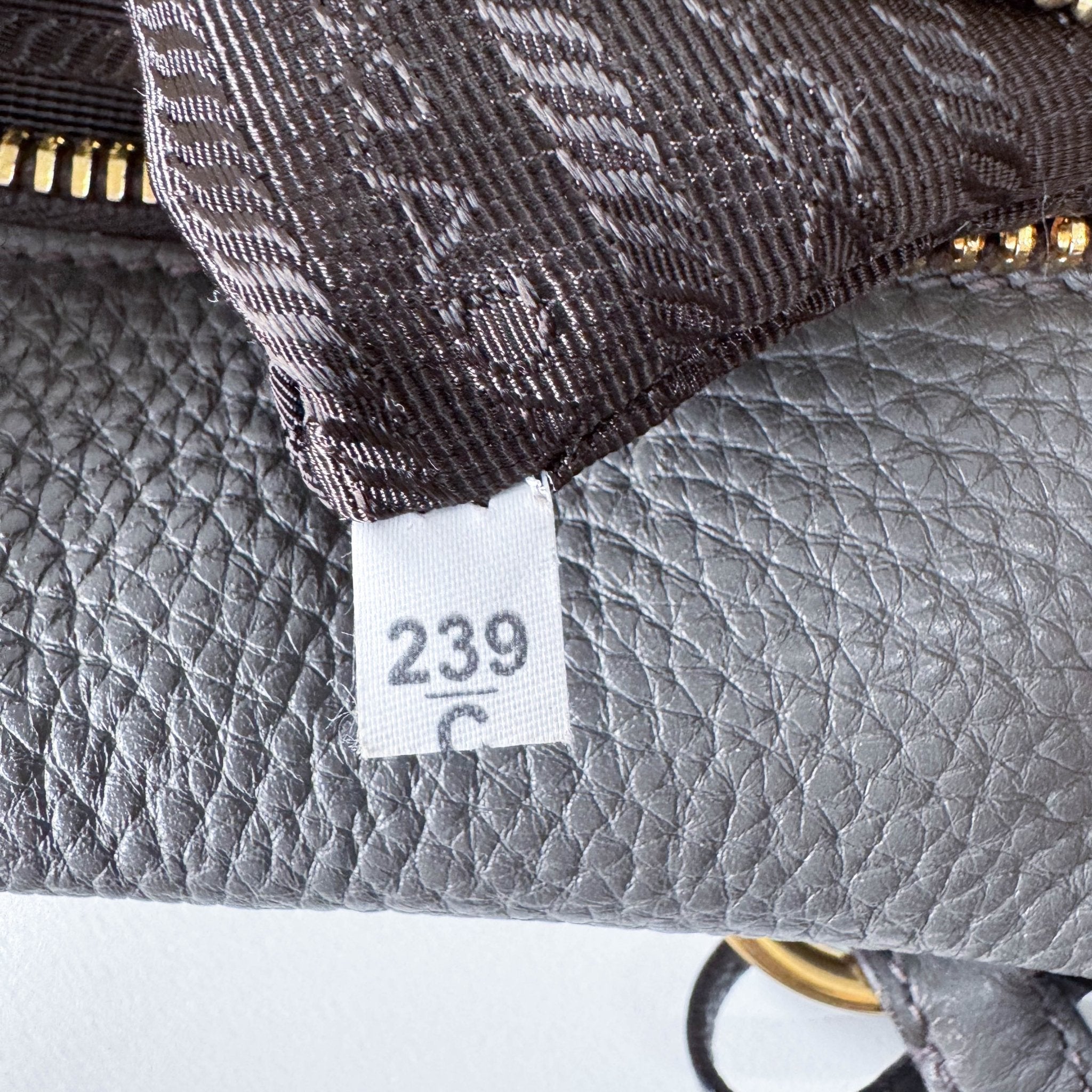 PRADA Vitello Daino Grey Leather Shoulder Bag, in , Sold by HIVE PRELOVED - Shoulder Bags, ,
