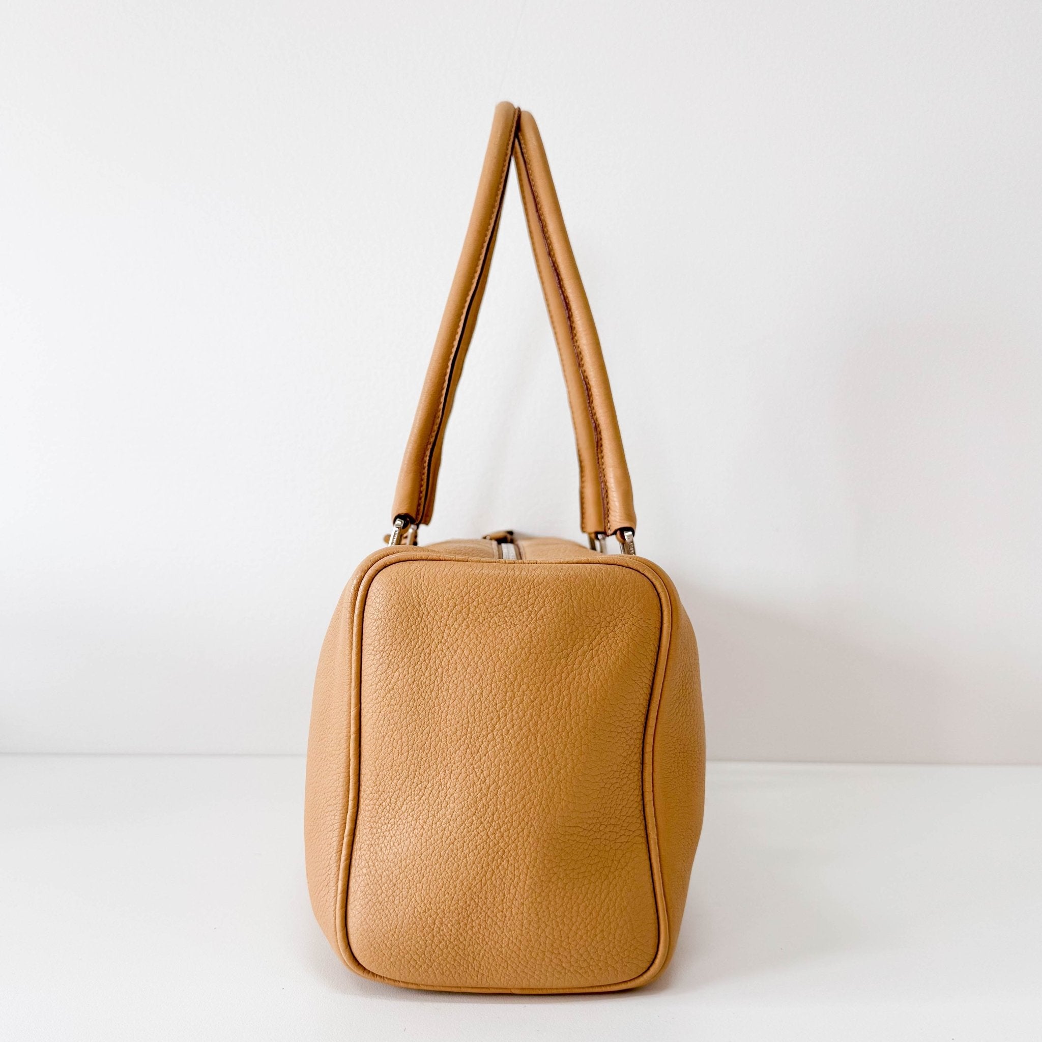 PRADA Y2K Beige Leather Shoulder Bag, in , Sold by HIVE PRELOVED - Shoulder Bags, ,