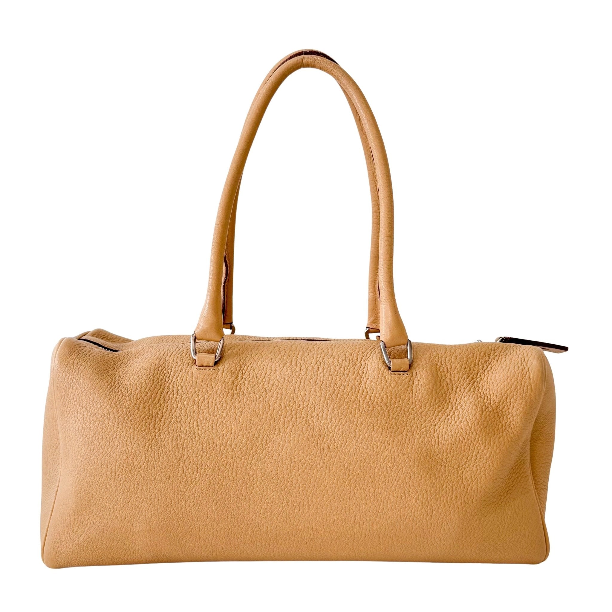 PRADA Y2K Beige Leather Shoulder Bag, in , Sold by HIVE PRELOVED - Shoulder Bags, ,