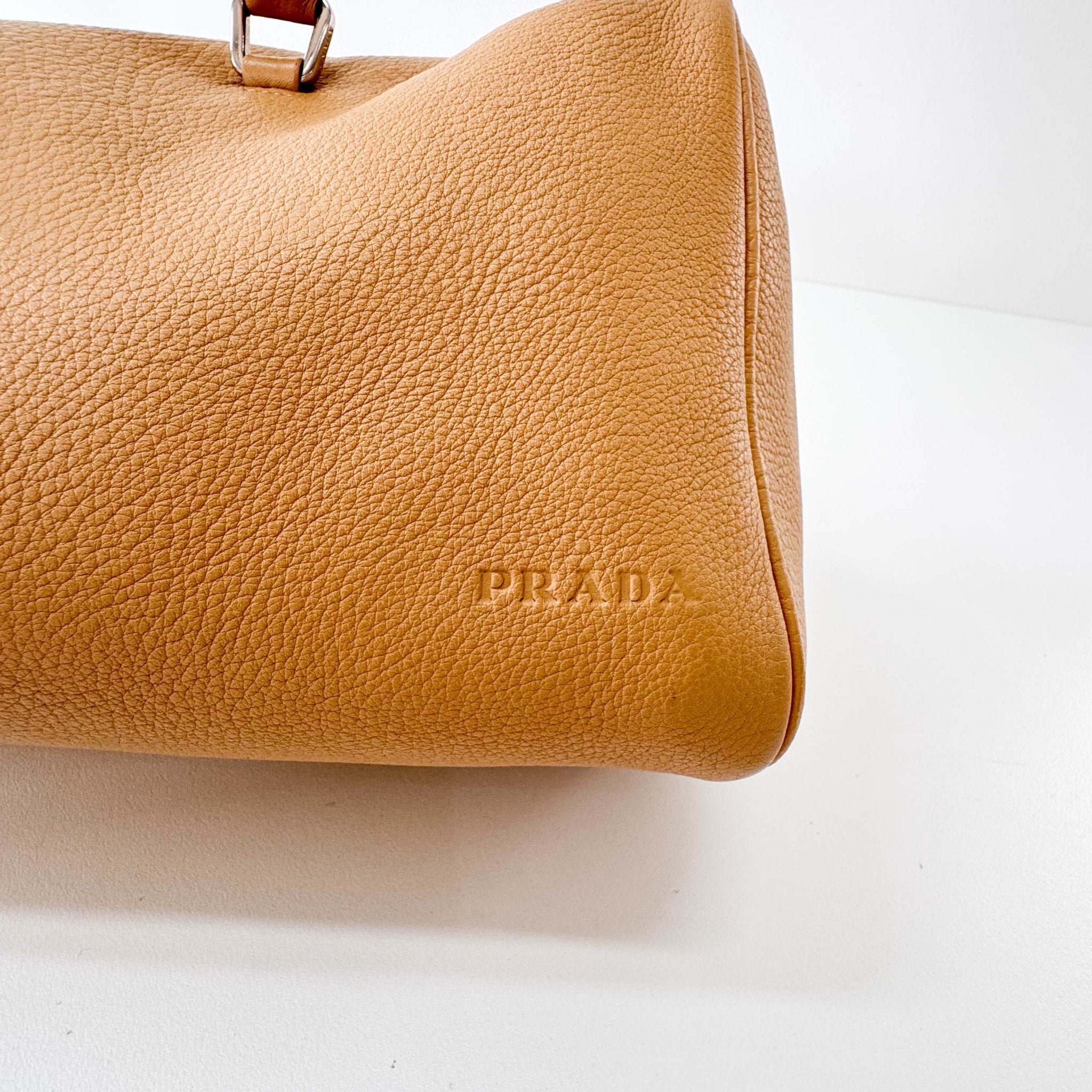 PRADA Y2K Beige Leather Shoulder Bag, in , Sold by HIVE PRELOVED - Shoulder Bags, ,