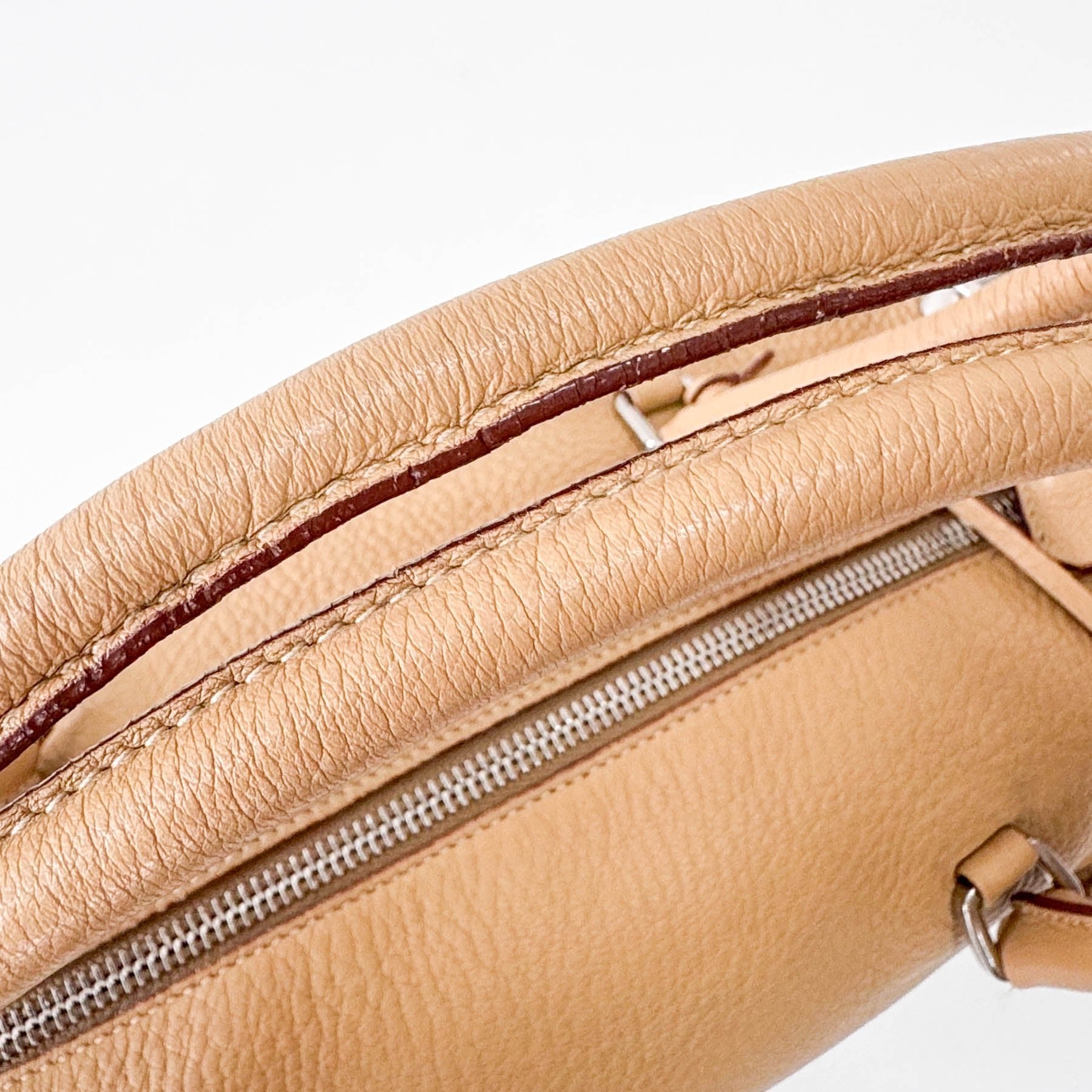 PRADA Y2K Beige Leather Shoulder Bag, in , Sold by HIVE PRELOVED - Shoulder Bags, ,