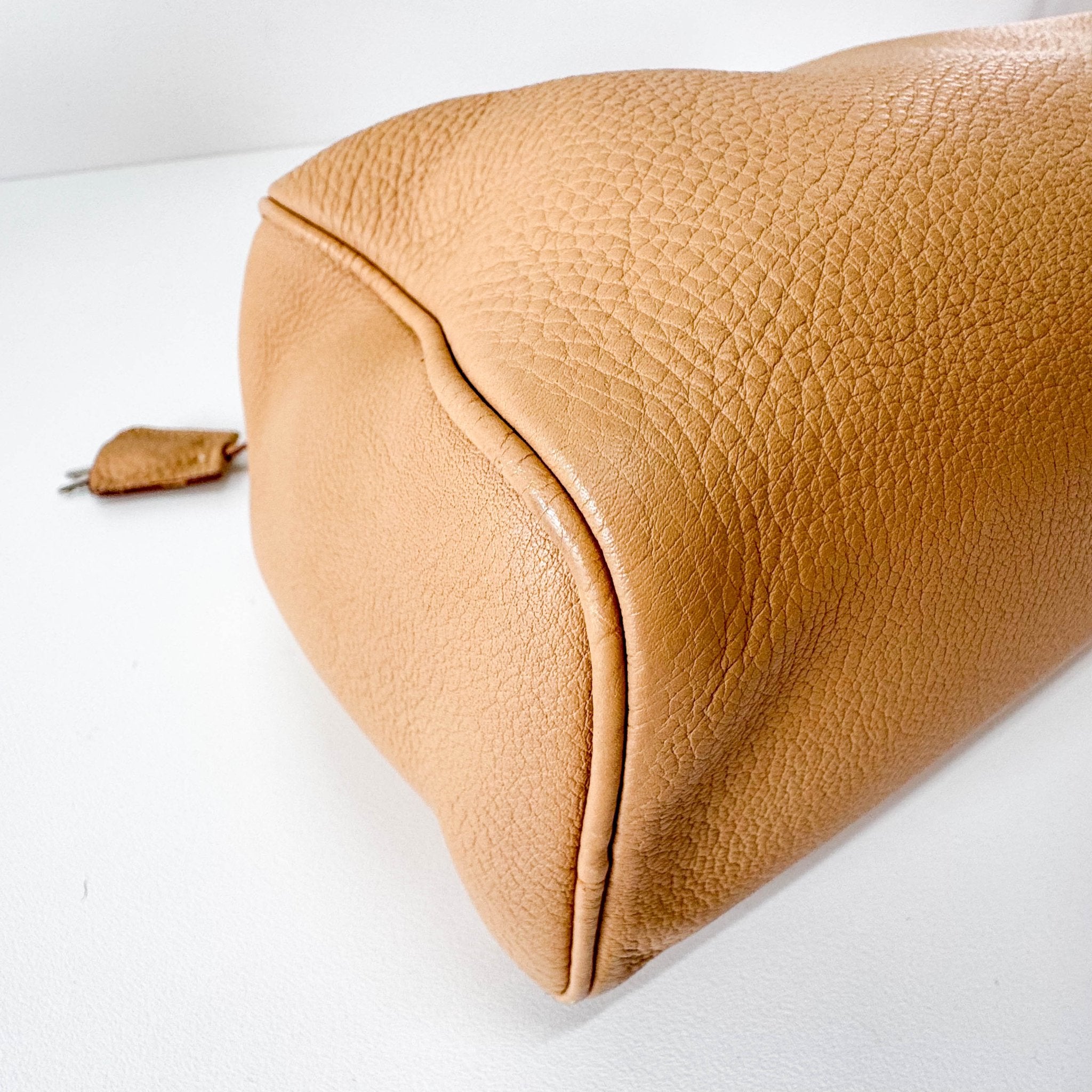 PRADA Y2K Beige Leather Shoulder Bag, in , Sold by HIVE PRELOVED - Shoulder Bags, ,