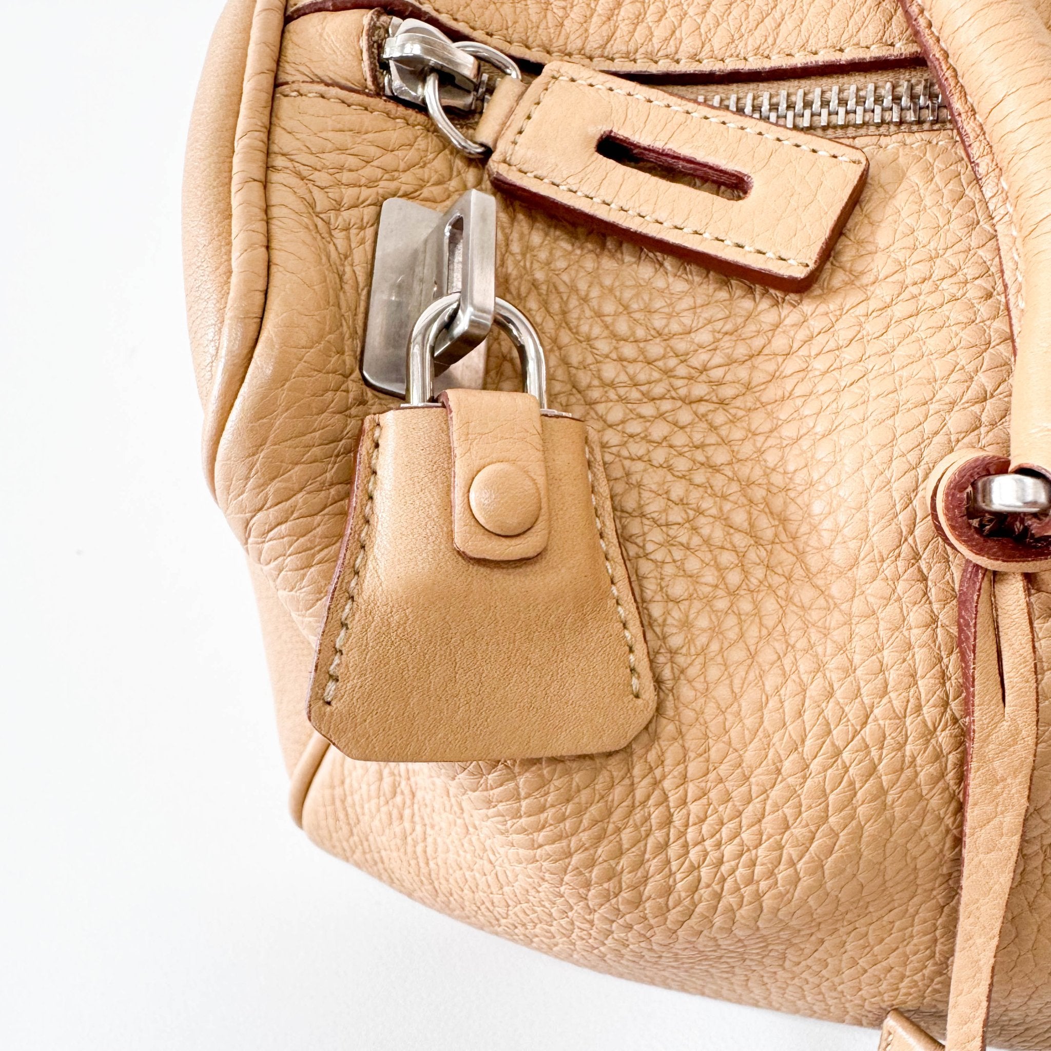 PRADA Y2K Beige Leather Shoulder Bag, in , Sold by HIVE PRELOVED - Shoulder Bags, ,