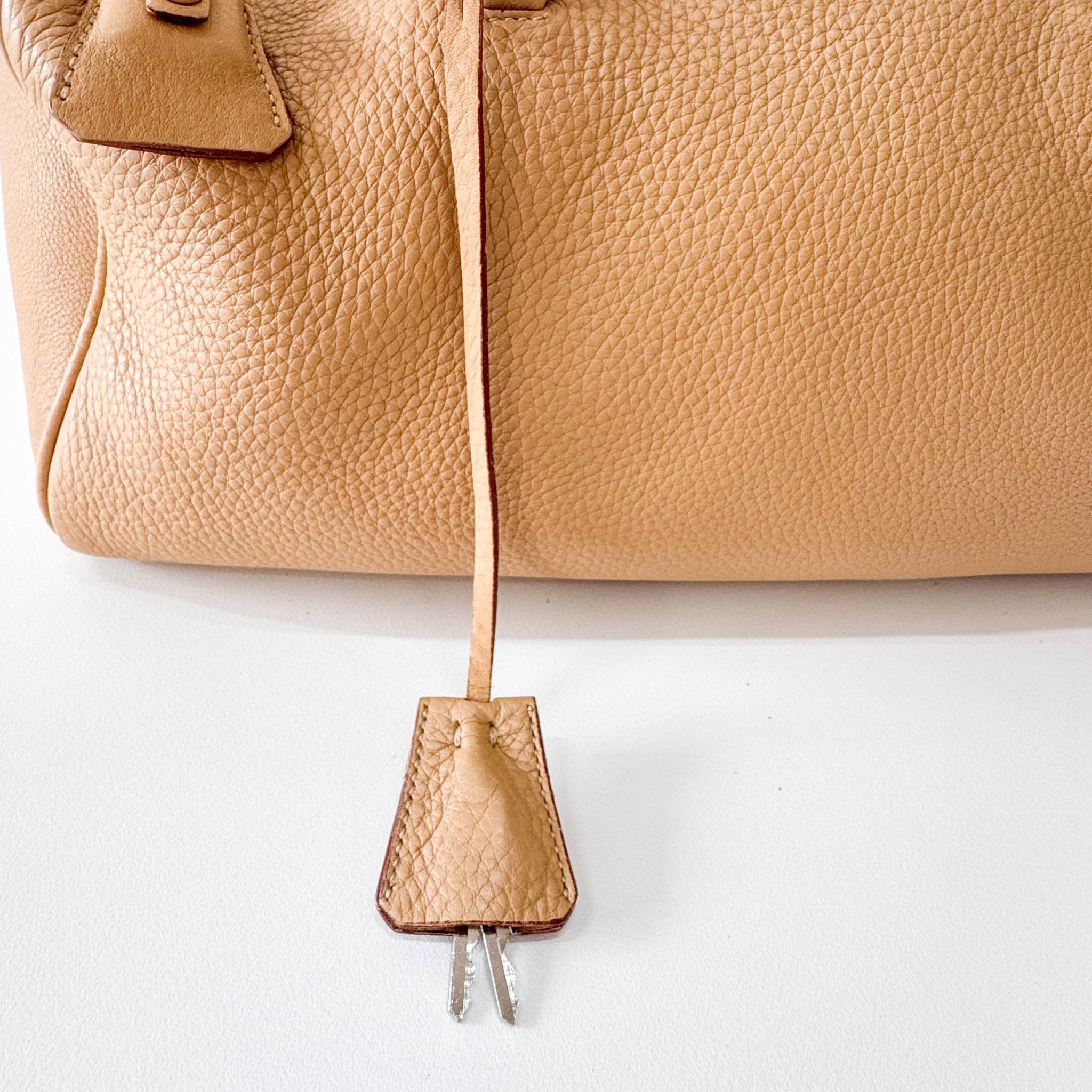 PRADA Y2K Beige Leather Shoulder Bag, in , Sold by HIVE PRELOVED - Shoulder Bags, ,