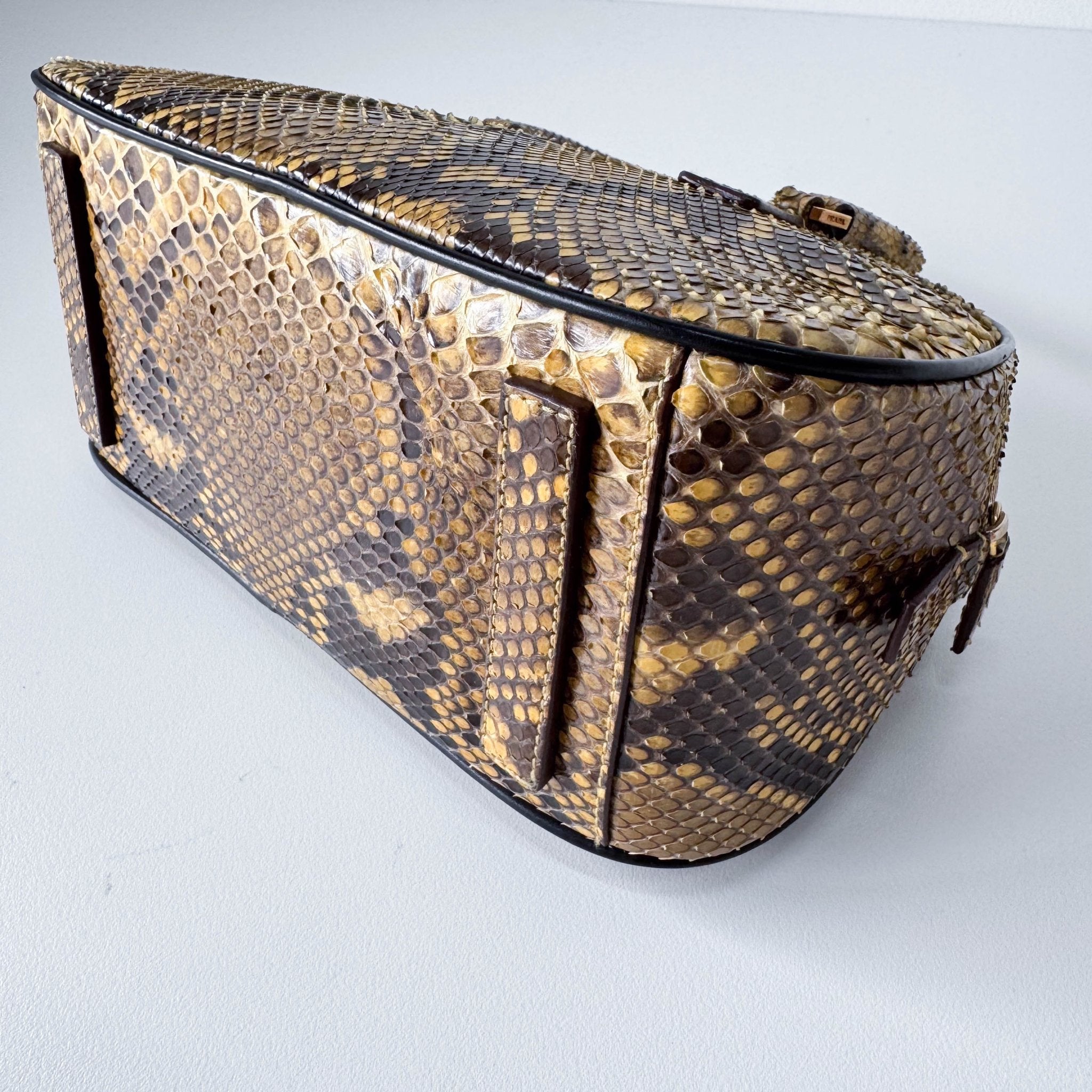 PRADA Yellow Leather Top Handle Bag, in , Sold by HIVE PRELOVED - Handle Bags, ,