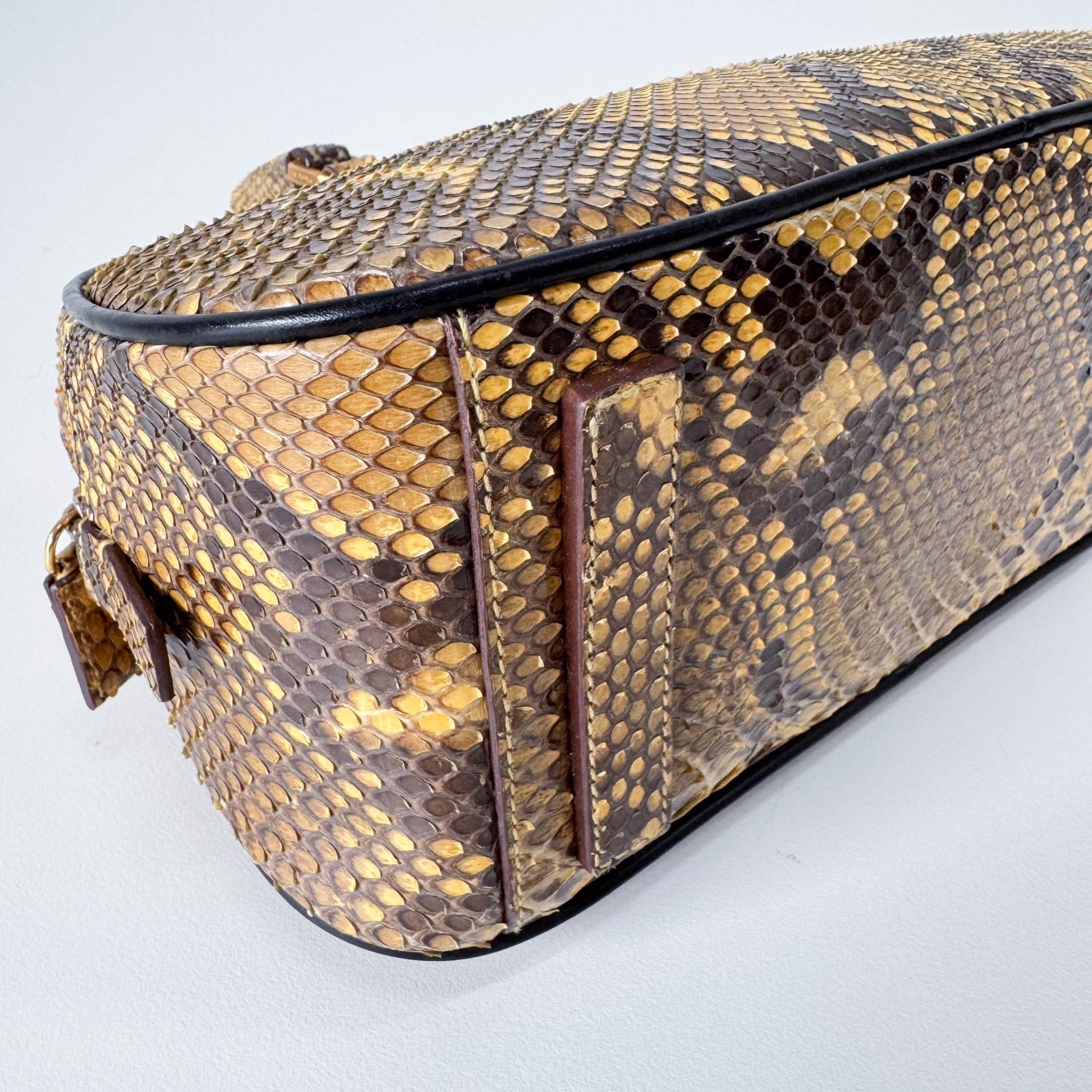 PRADA Yellow Leather Top Handle Bag, in , Sold by HIVE PRELOVED - Handle Bags, ,