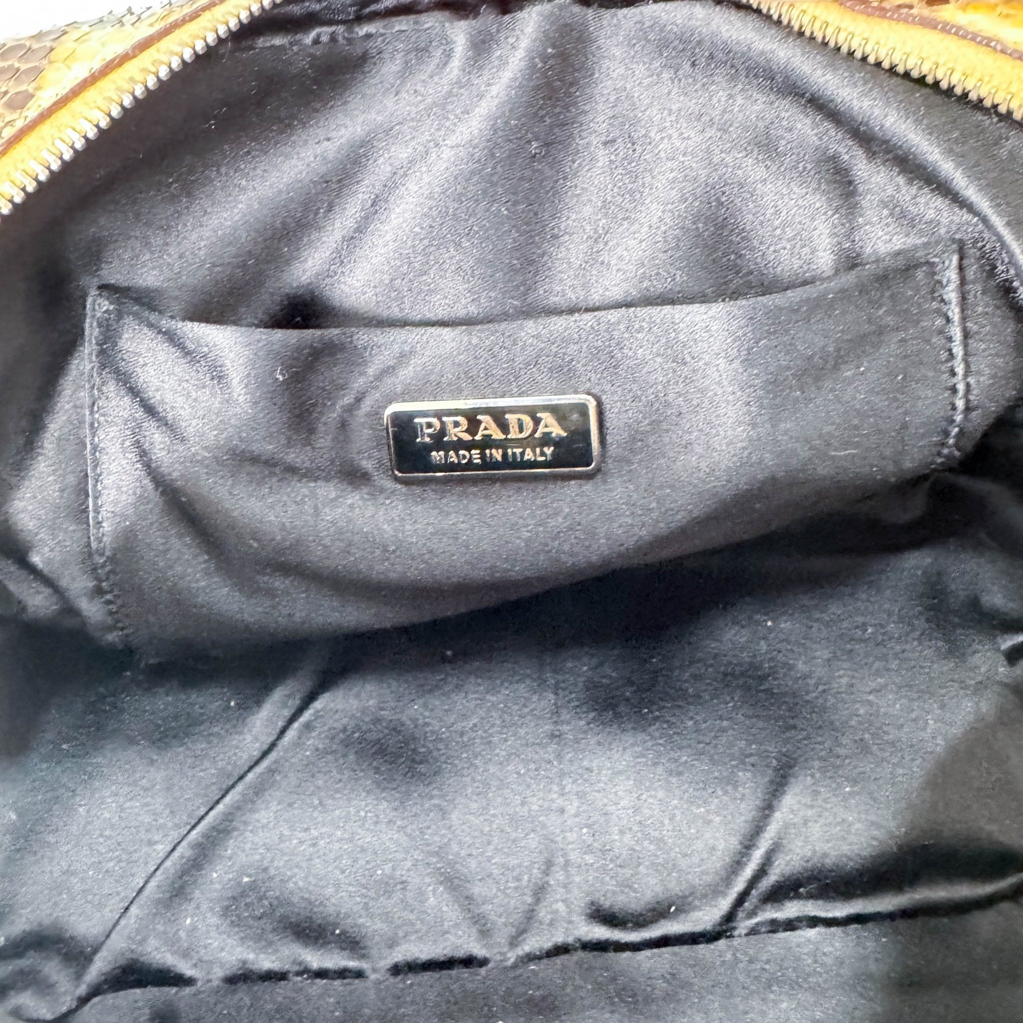 PRADA Yellow Leather Top Handle Bag, in , Sold by HIVE PRELOVED - Handle Bags, ,