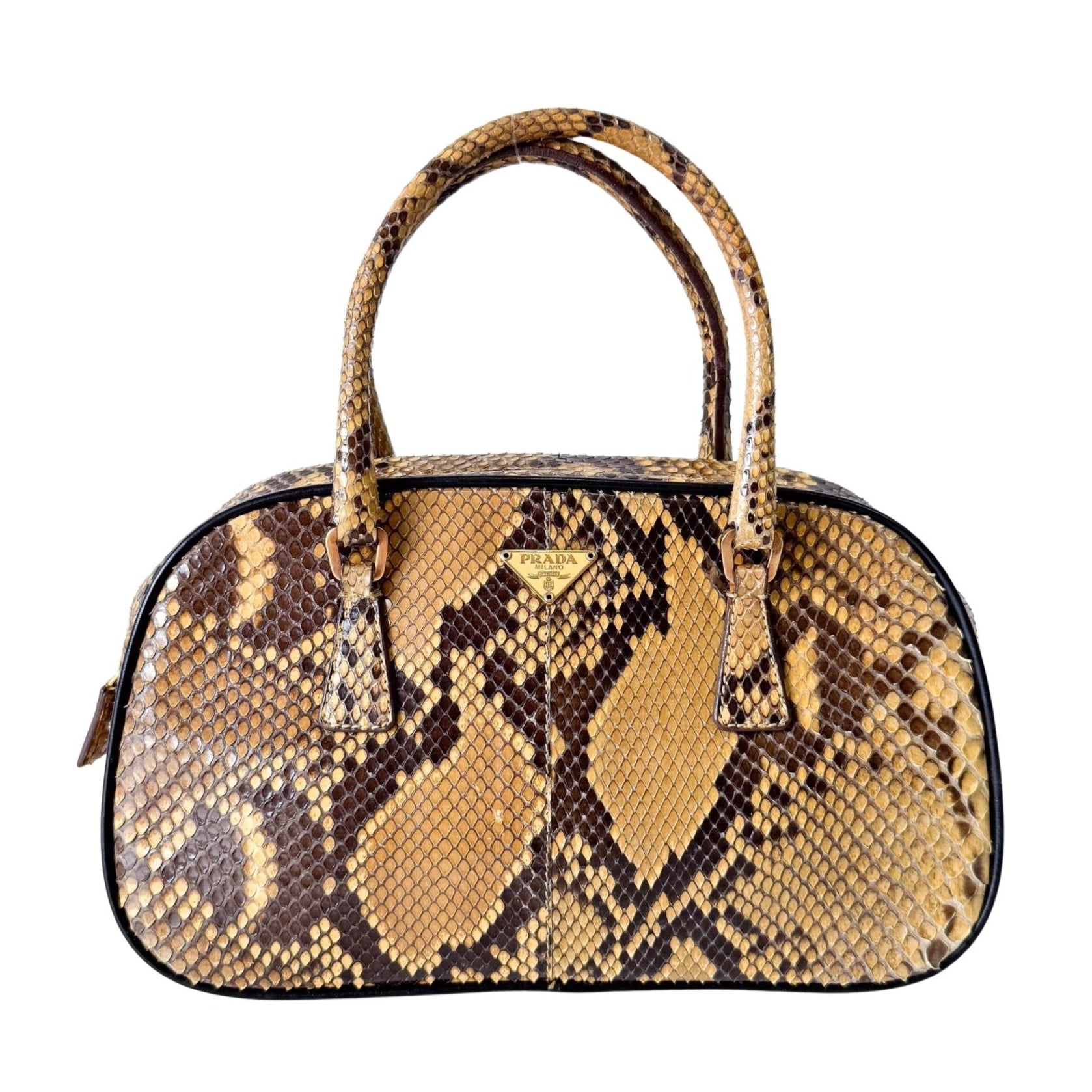 PRADA Yellow Leather Top Handle Bag, in , Sold by HIVE PRELOVED - Handle Bags, ,