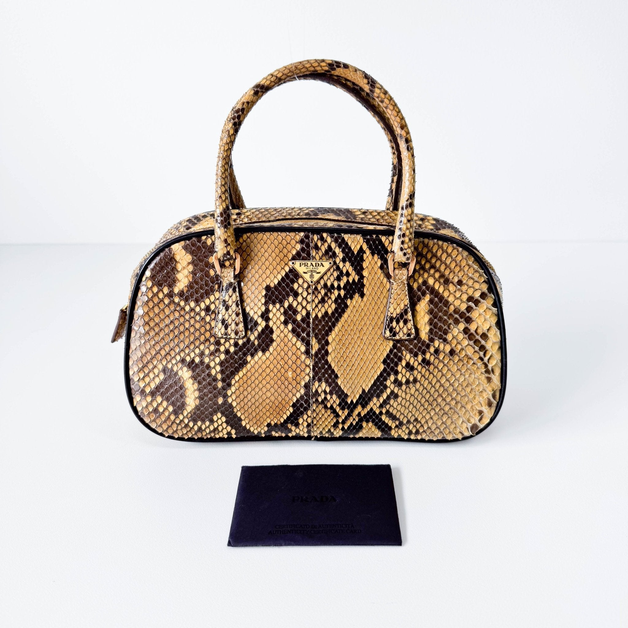 PRADA Yellow Leather Top Handle Bag, in , Sold by HIVE PRELOVED - Handle Bags, ,