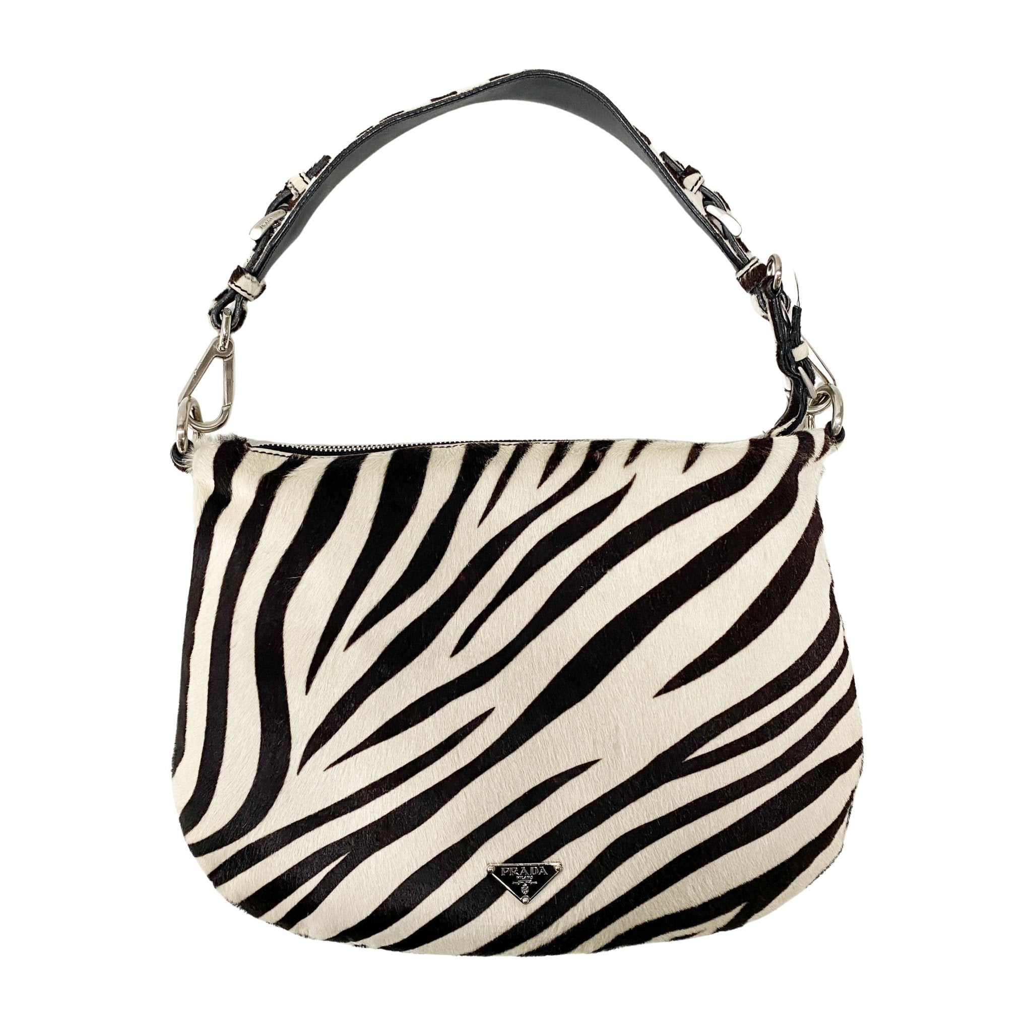 PRADA Zebra Print Calf Hair Shoulder Bag, in , Sold by HIVE PRELOVED - Shoulder Bags, ,