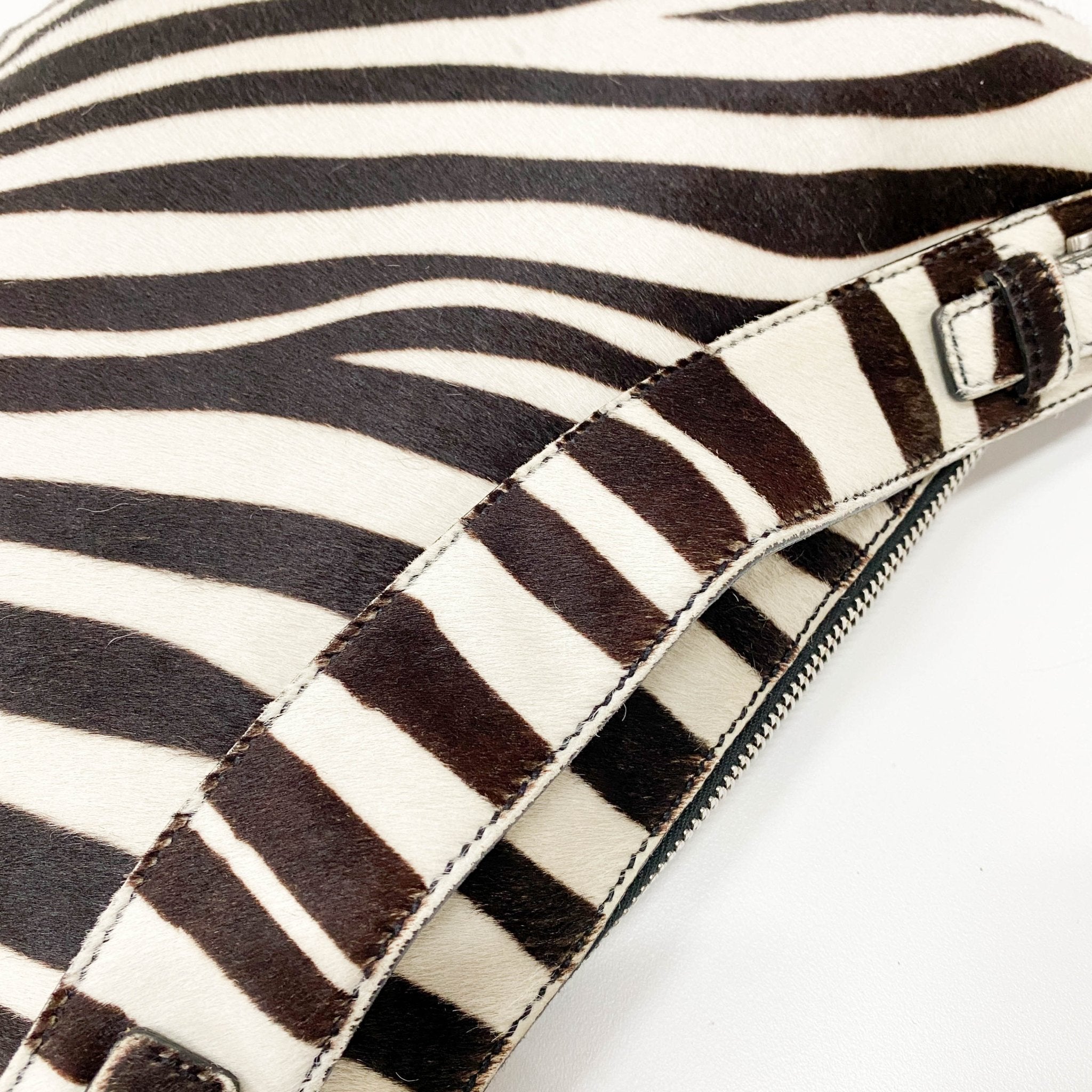 PRADA Zebra Print Calf Hair Shoulder Bag, in , Sold by HIVE PRELOVED - Shoulder Bags, ,