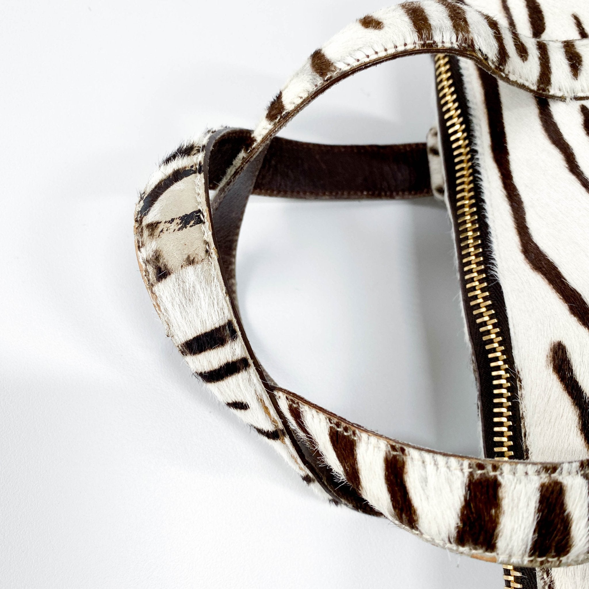 PRADA Zebra Print Harako Pony Hair Handle Bag, in , Sold by HIVE PRELOVED - Handle Bags, ,