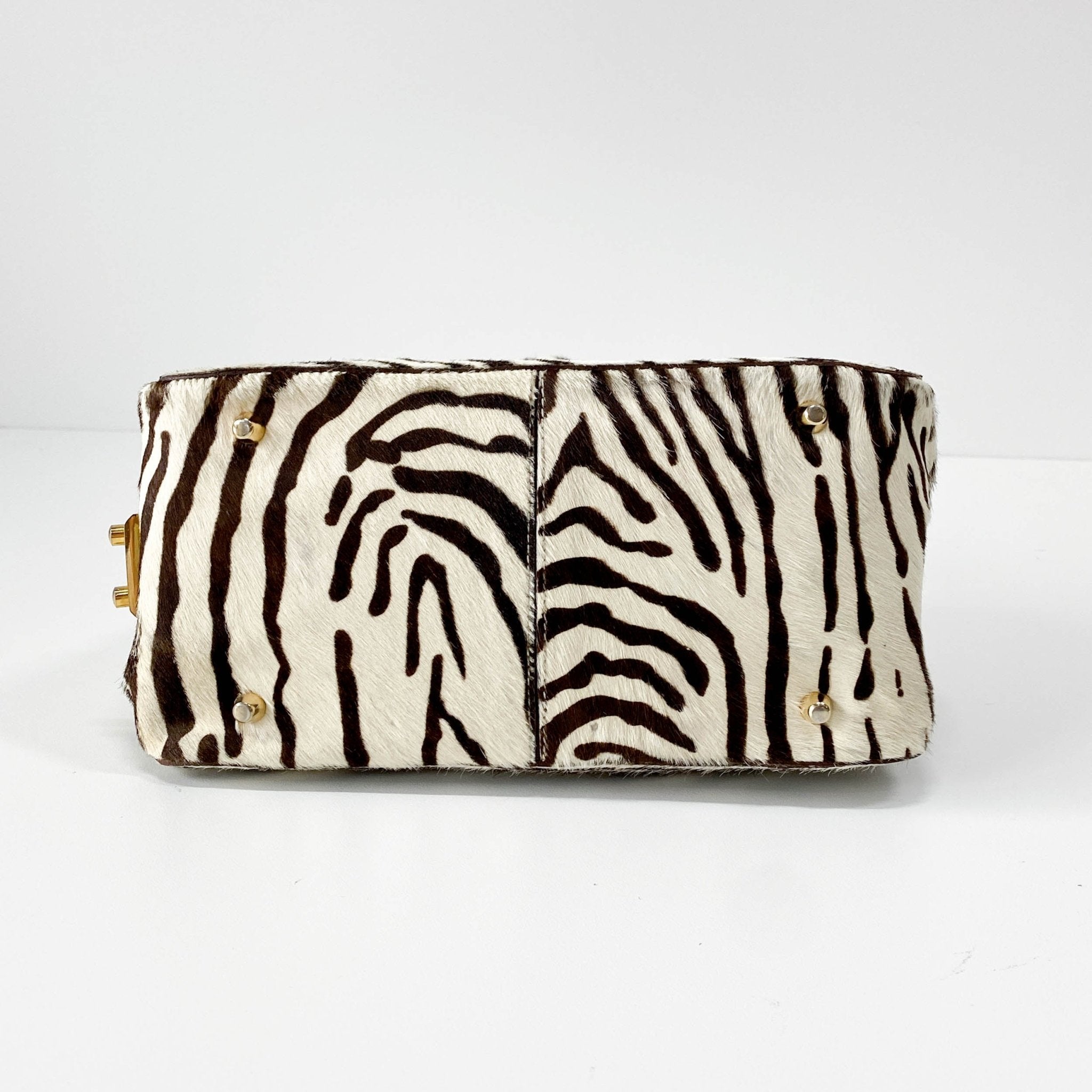 PRADA Zebra Print Harako Pony Hair Handle Bag, in , Sold by HIVE PRELOVED - Handle Bags, ,