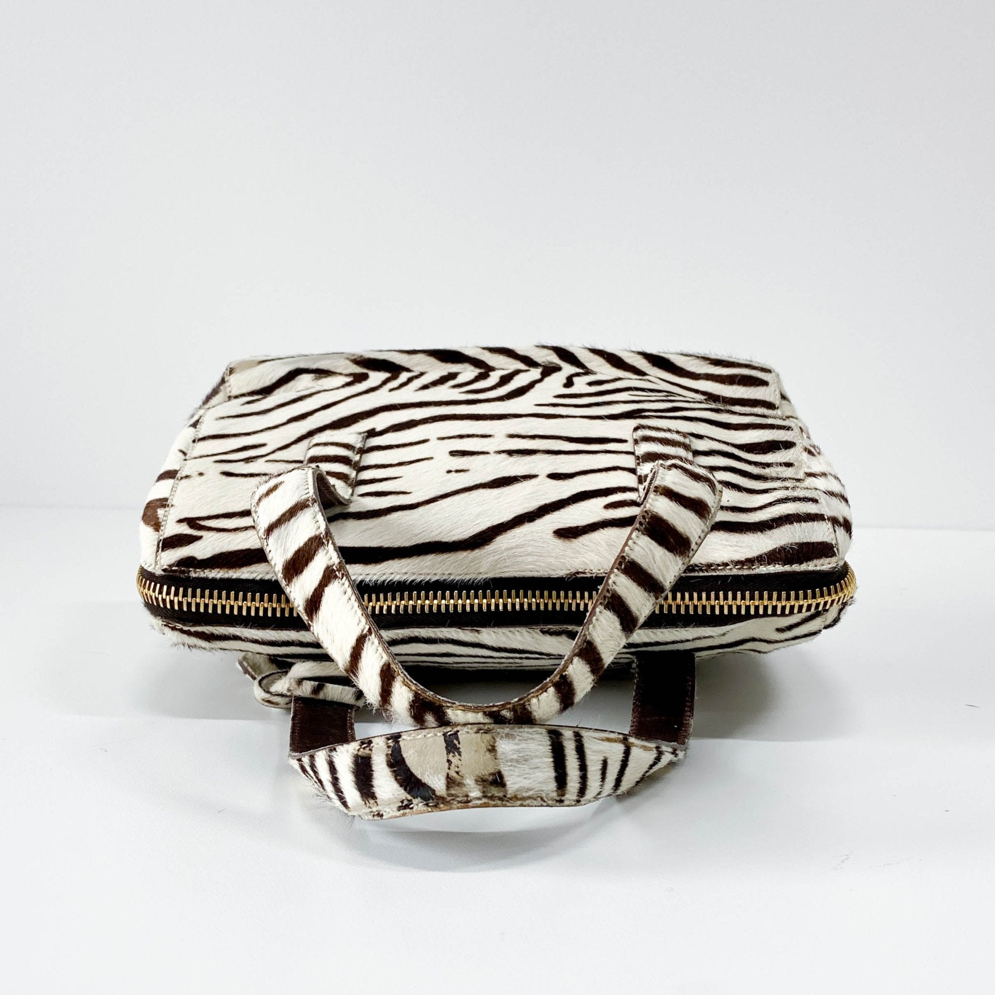 PRADA Zebra Print Harako Pony Hair Handle Bag, in , Sold by HIVE PRELOVED - Handle Bags, ,