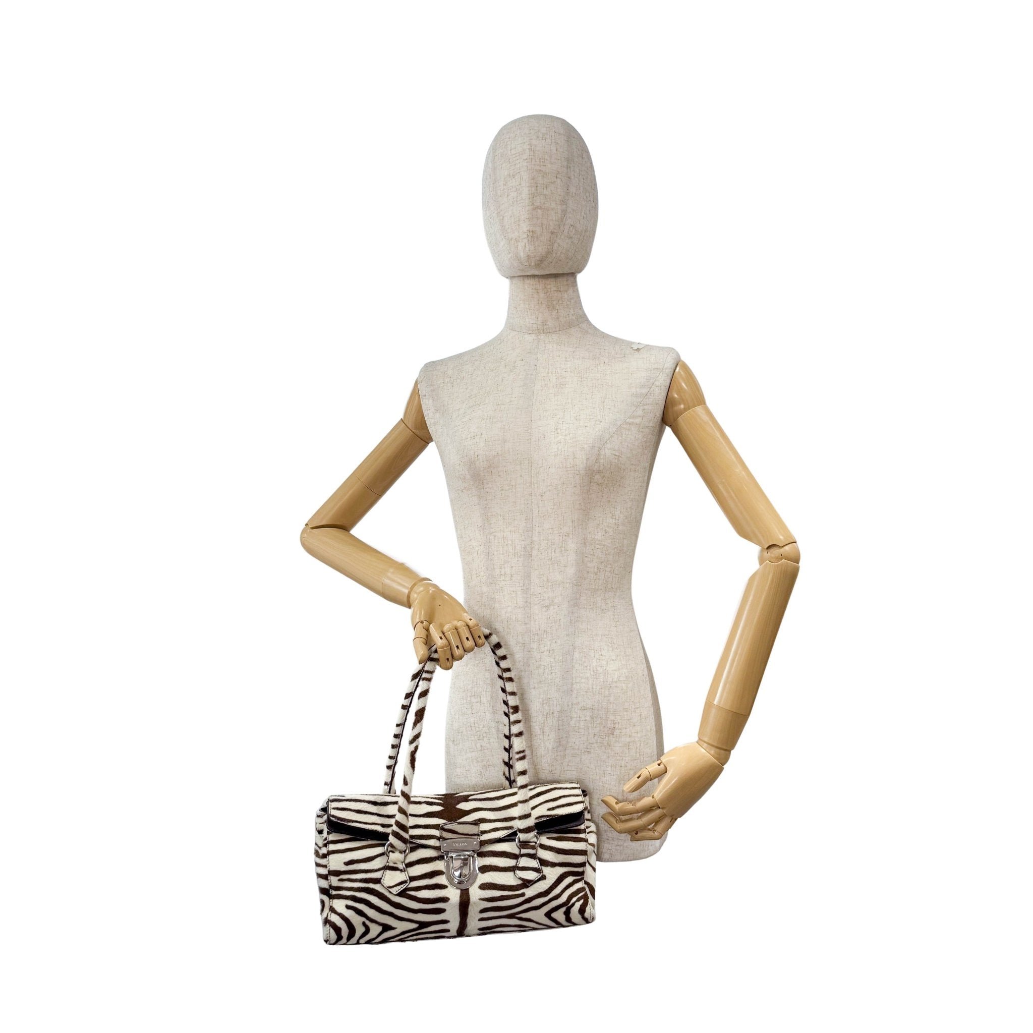 PRADA Zebra Print Pony Hair Shoulder Bag, in , Sold by HIVE PRELOVED - Shoulder Bags, ,