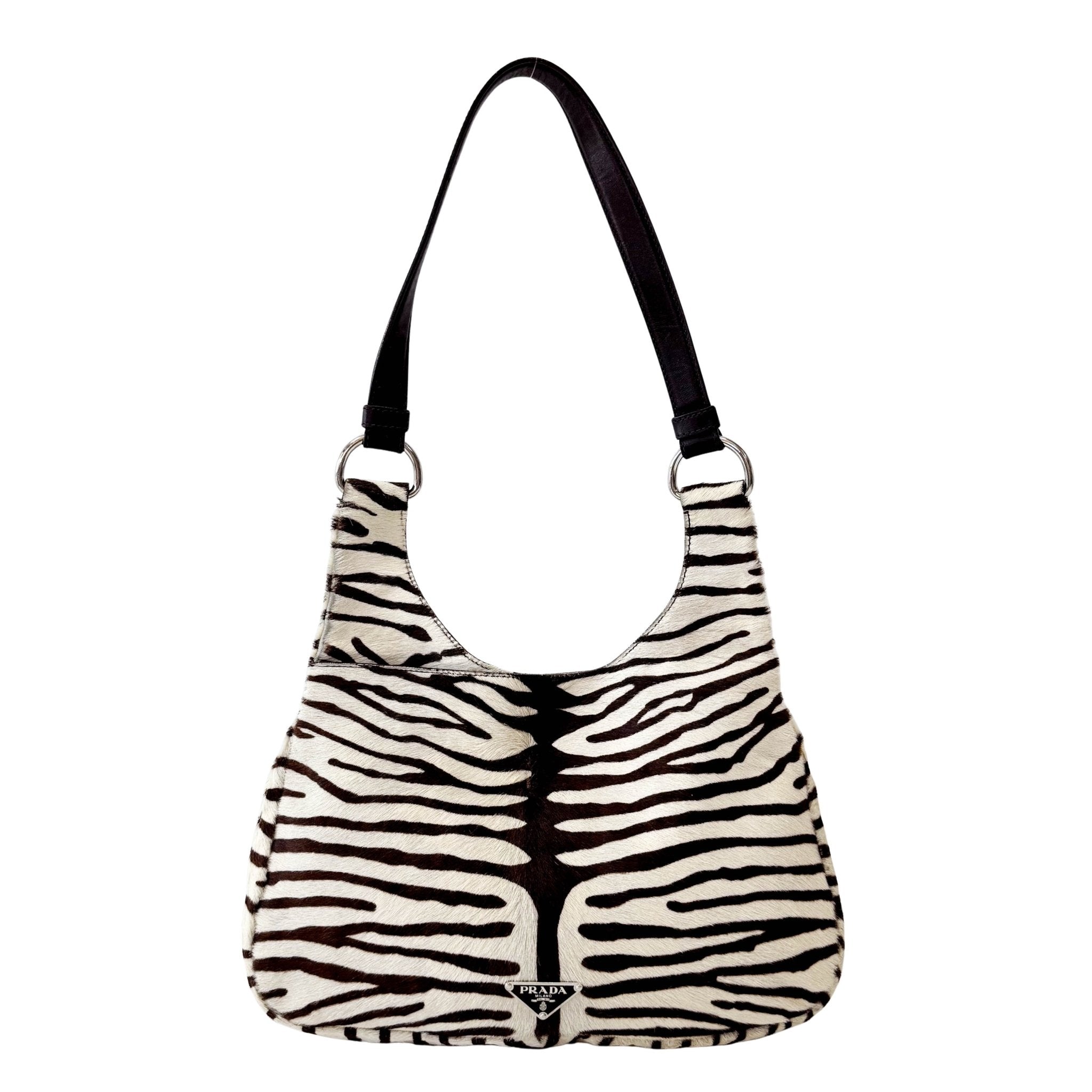 PRADA Zebra Print Pony Hair Shoulder Bag, in , Sold by HIVE PRELOVED - Shoulder Bags, ,