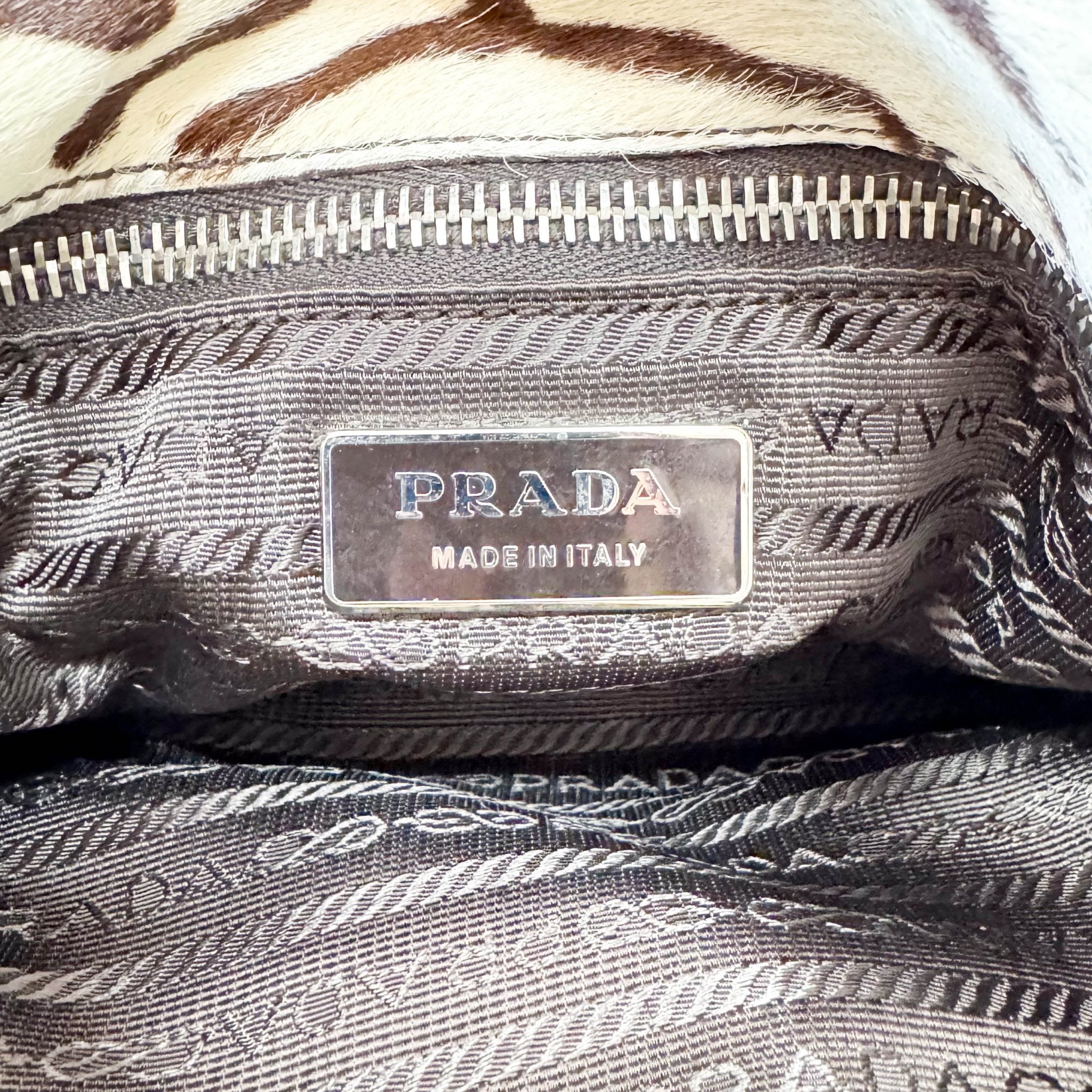PRADA Zebra Print Pony Hair Shoulder Bag, in , Sold by HIVE PRELOVED - Shoulder Bags, ,