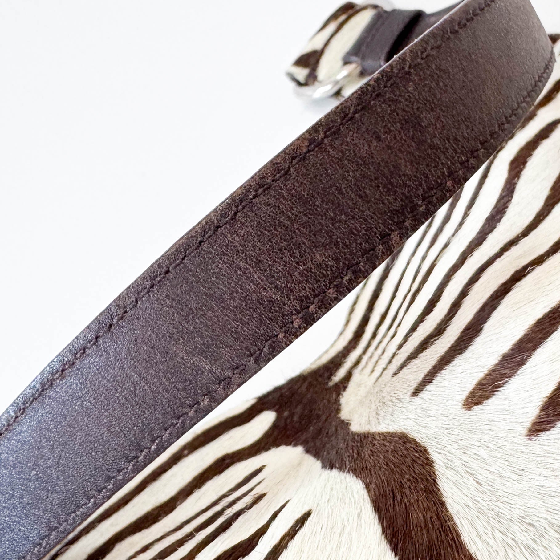 PRADA Zebra Print Pony Hair Shoulder Bag, in , Sold by HIVE PRELOVED - Shoulder Bags, ,