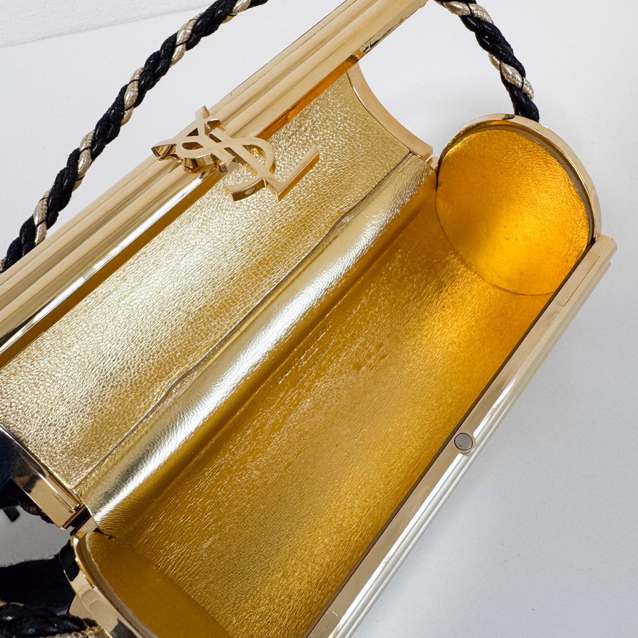 SAINT LAURENT 1880's Metal Tassel Shoulder Bag Gold, in , Sold by HIVE PRELOVED - Shoulder Bags, ,
