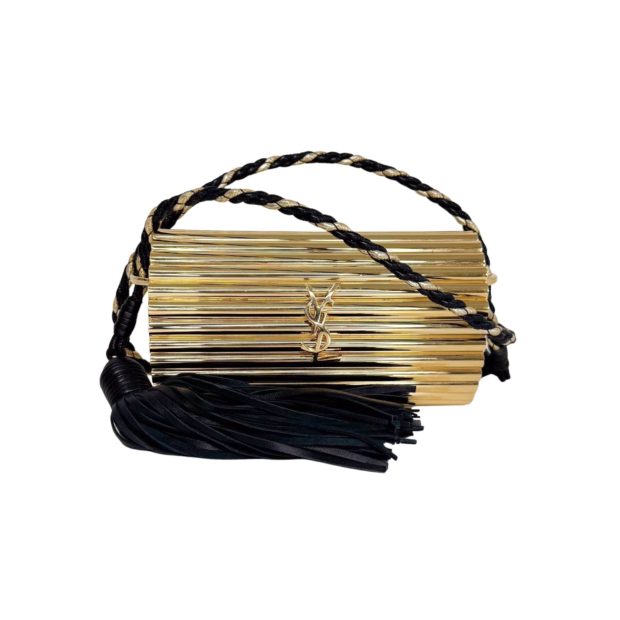 SAINT LAURENT 1880's Metal Tassel Shoulder Bag Gold, in , Sold by HIVE PRELOVED - Shoulder Bags, ,