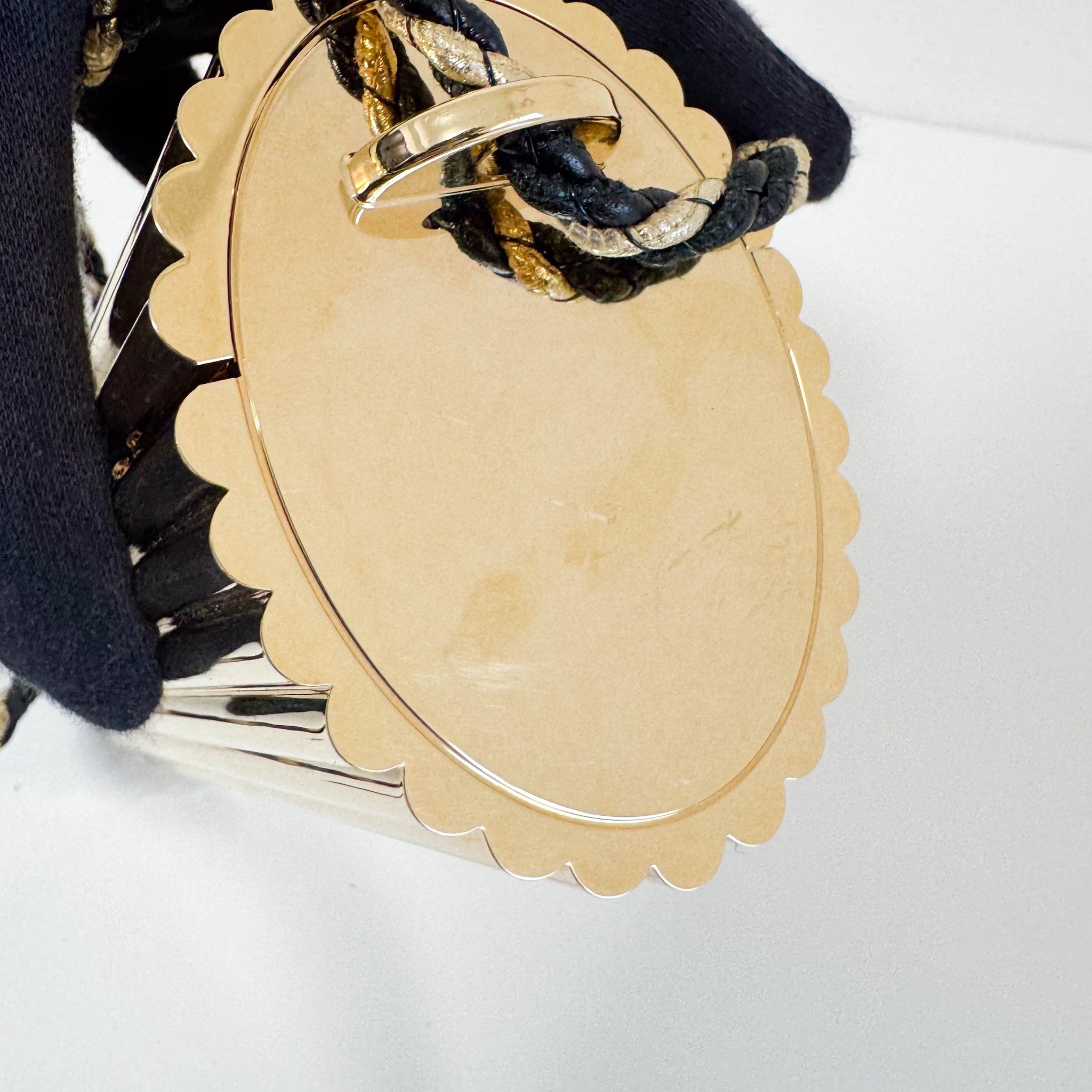 SAINT LAURENT 1880's Metal Tassel Shoulder Bag Gold, in , Sold by HIVE PRELOVED - Shoulder Bags, ,