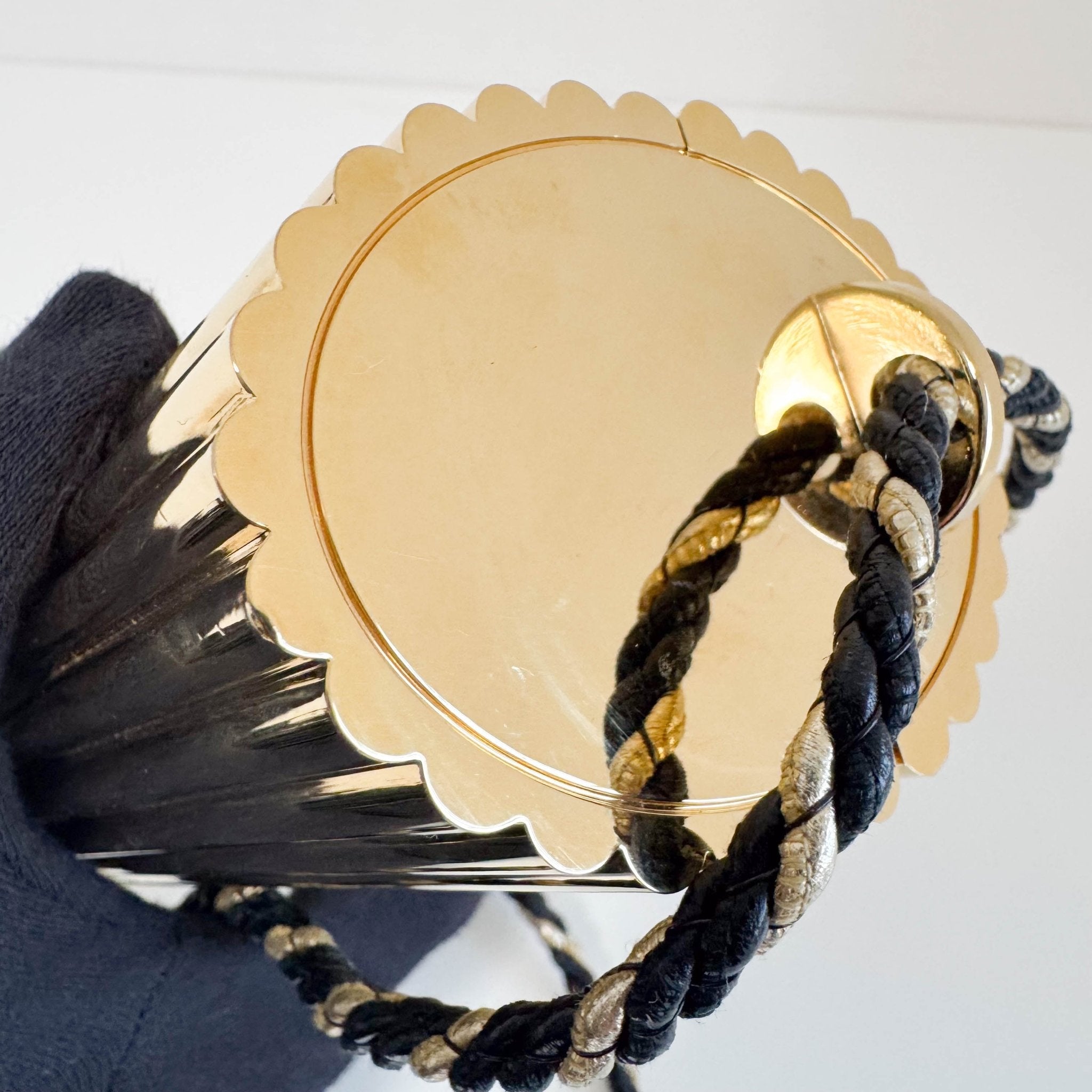 SAINT LAURENT 1880's Metal Tassel Shoulder Bag Gold, in , Sold by HIVE PRELOVED - Shoulder Bags, ,