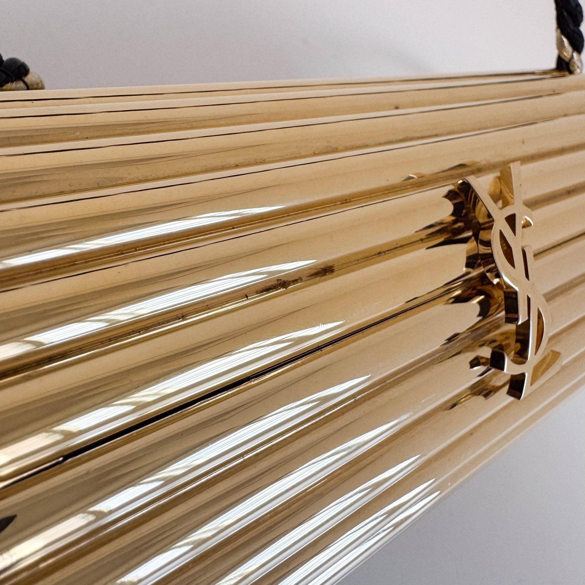 SAINT LAURENT 1880's Metal Tassel Shoulder Bag Gold, in , Sold by HIVE PRELOVED - Shoulder Bags, ,