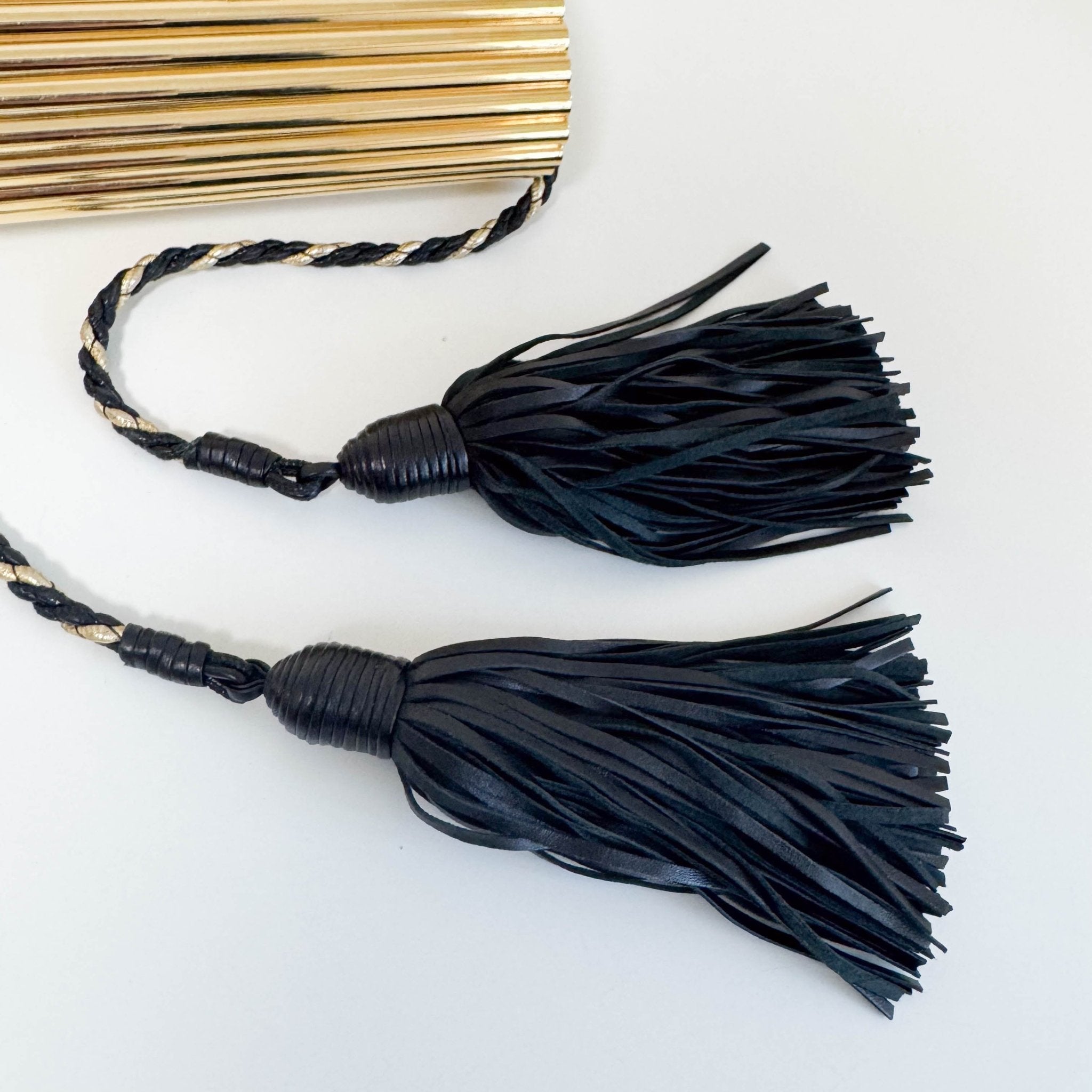 SAINT LAURENT 1880's Metal Tassel Shoulder Bag Gold, in , Sold by HIVE PRELOVED - Shoulder Bags, ,