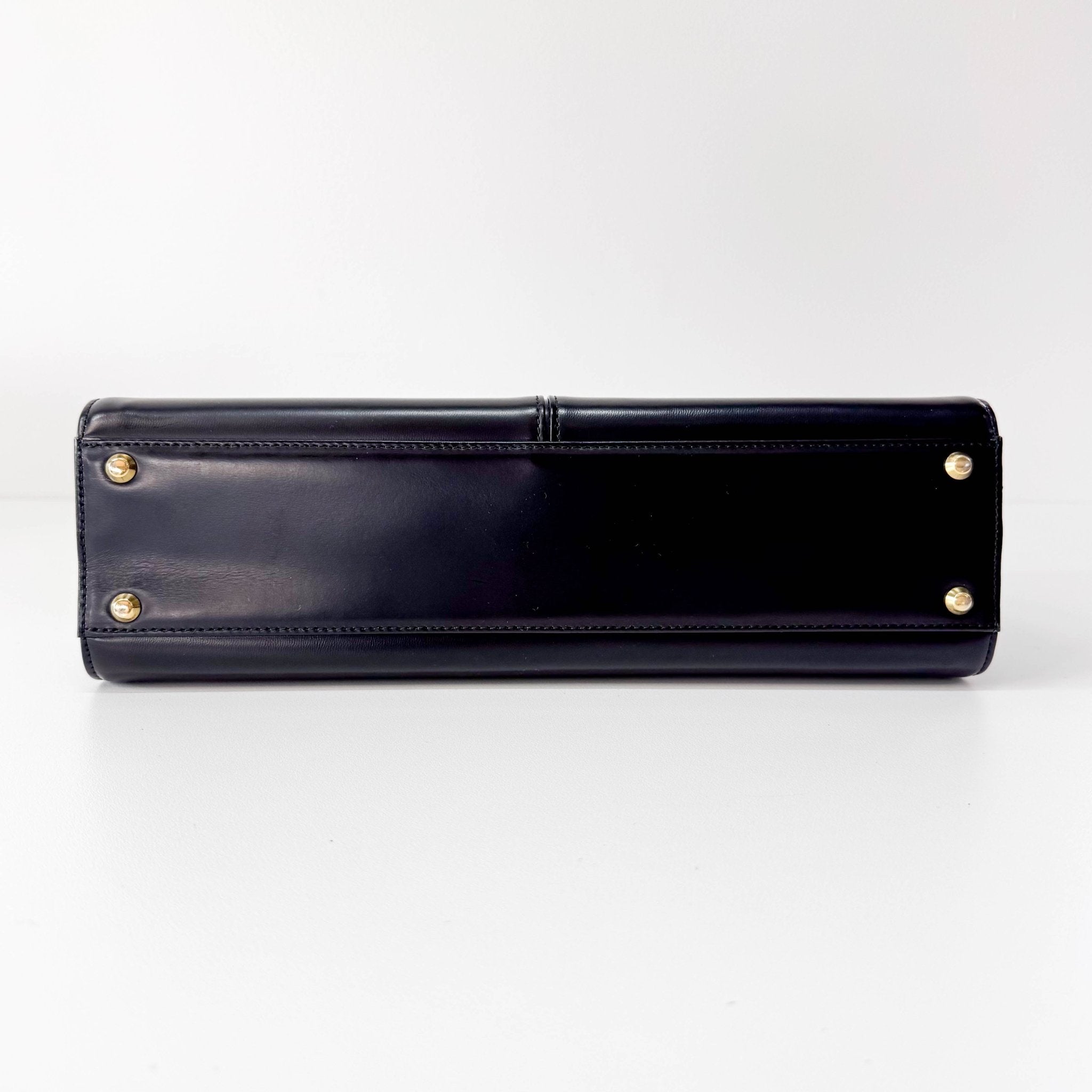 SAINT LAURENT Black Calf Leather Handle Bag, in , Sold by HIVE PRELOVED - Handle Bags, ,